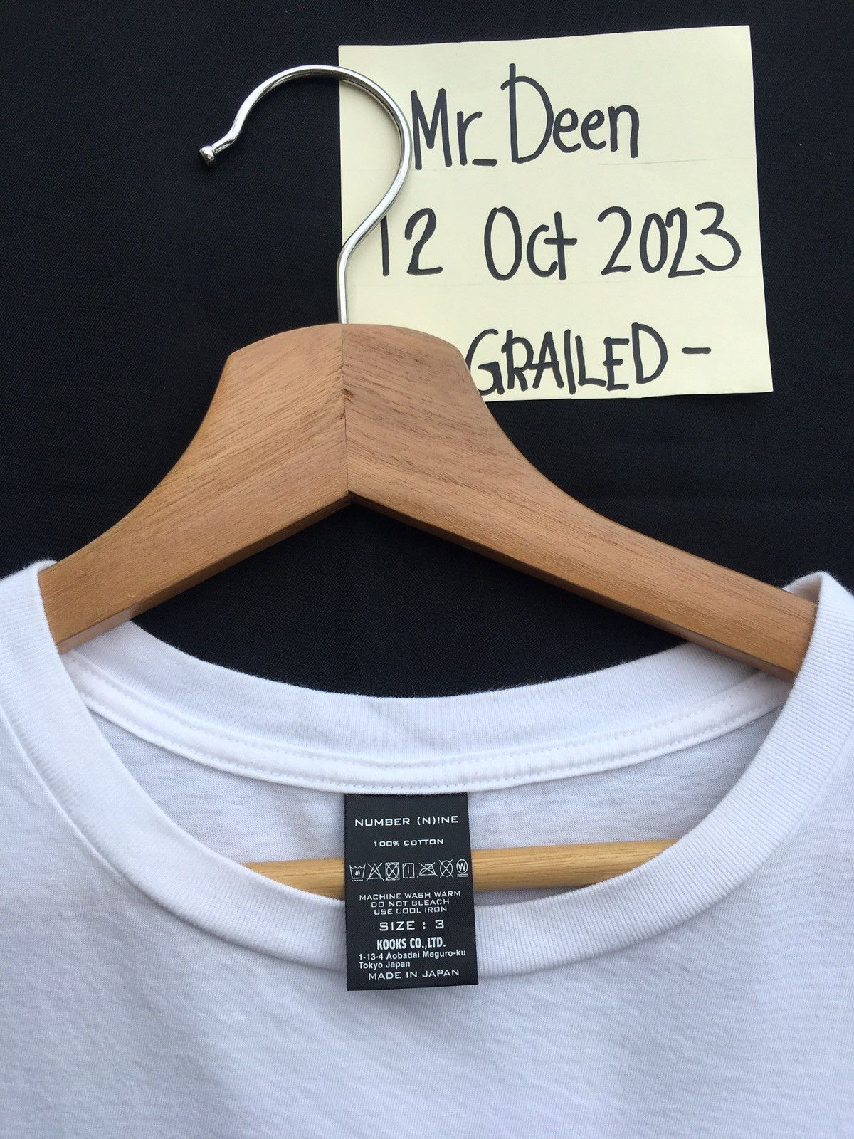 Number (N)ine Rare Number Nine is dead. Printed Tshirt Size US L / EU 52-54 / 3 - 7 Thumbnail