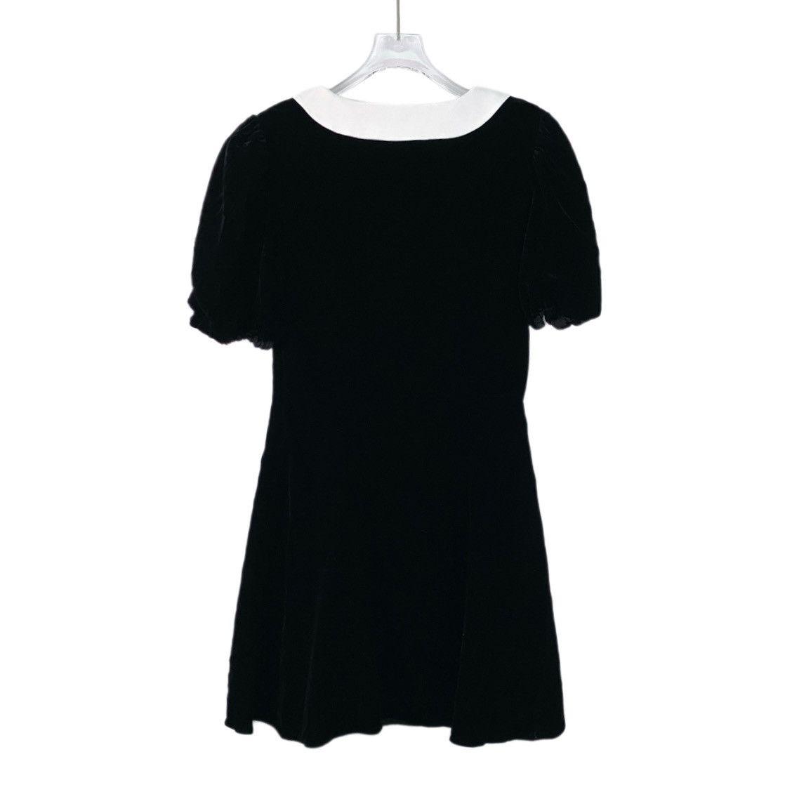 Miu Miu Miu Miu 22 Black V-Neck Single Breasted Bubble Sleeve Dress Size M / US 6-8 / IT 42-44 - 2 Thumbnail