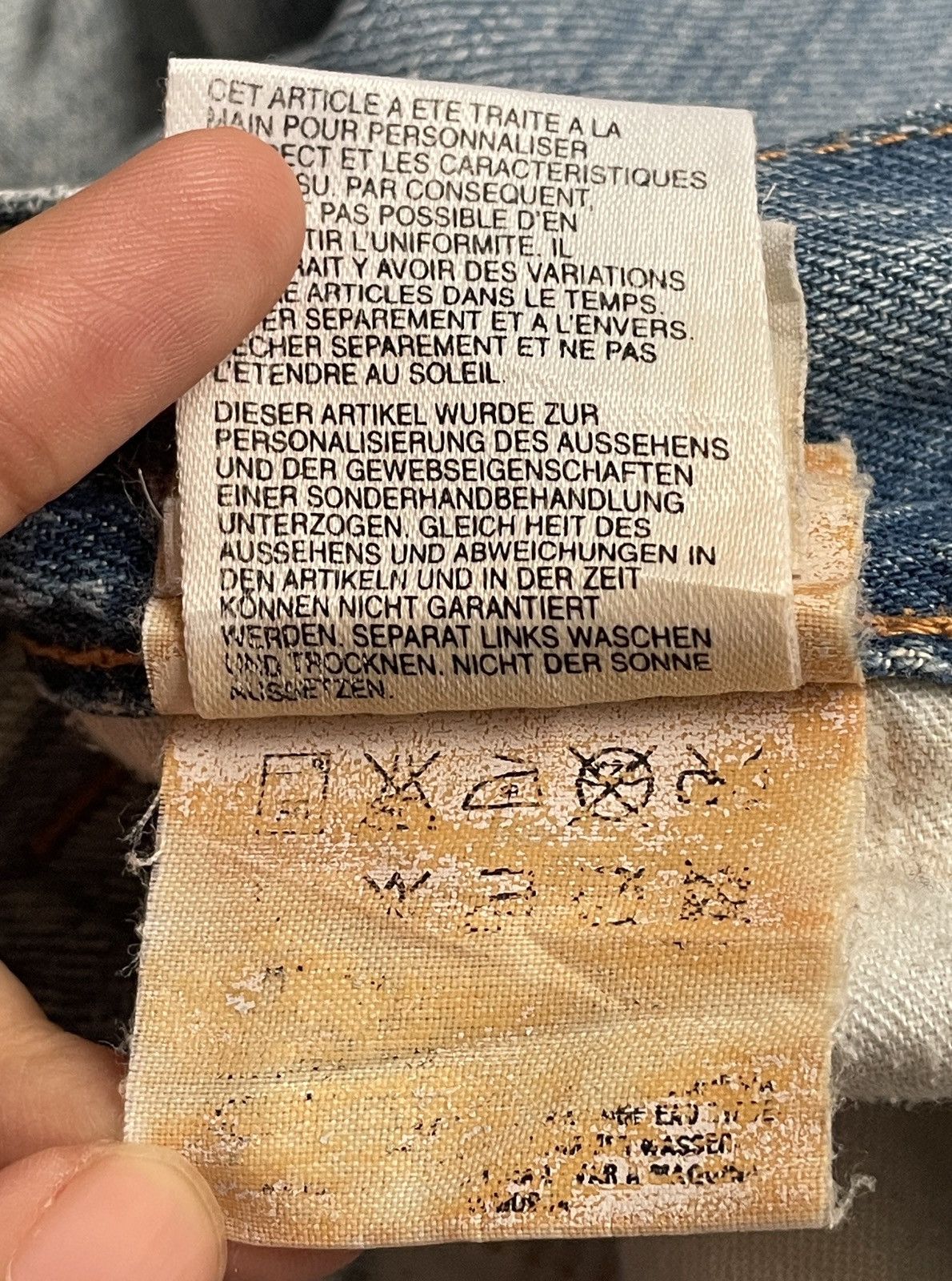 Replay Vintage Brand Replay Distressed Jeans 2000s Size US 29 - 12 Thumbnail