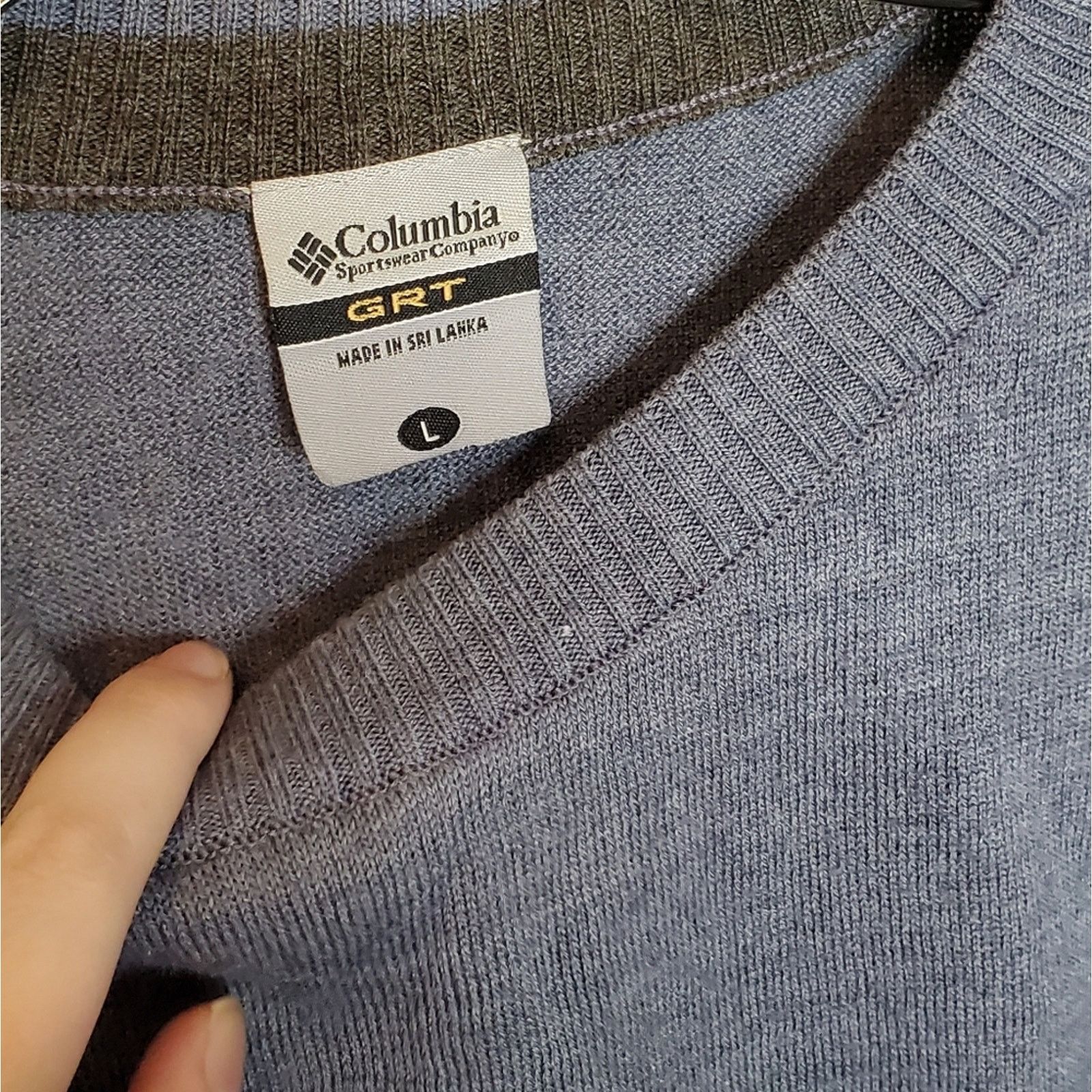 Columbia Columbia GRT Dusty Grayish Blue F' 04 TM 2012 Sweater Size US L / EU 52-54 / 3 - 4 Thumbnail