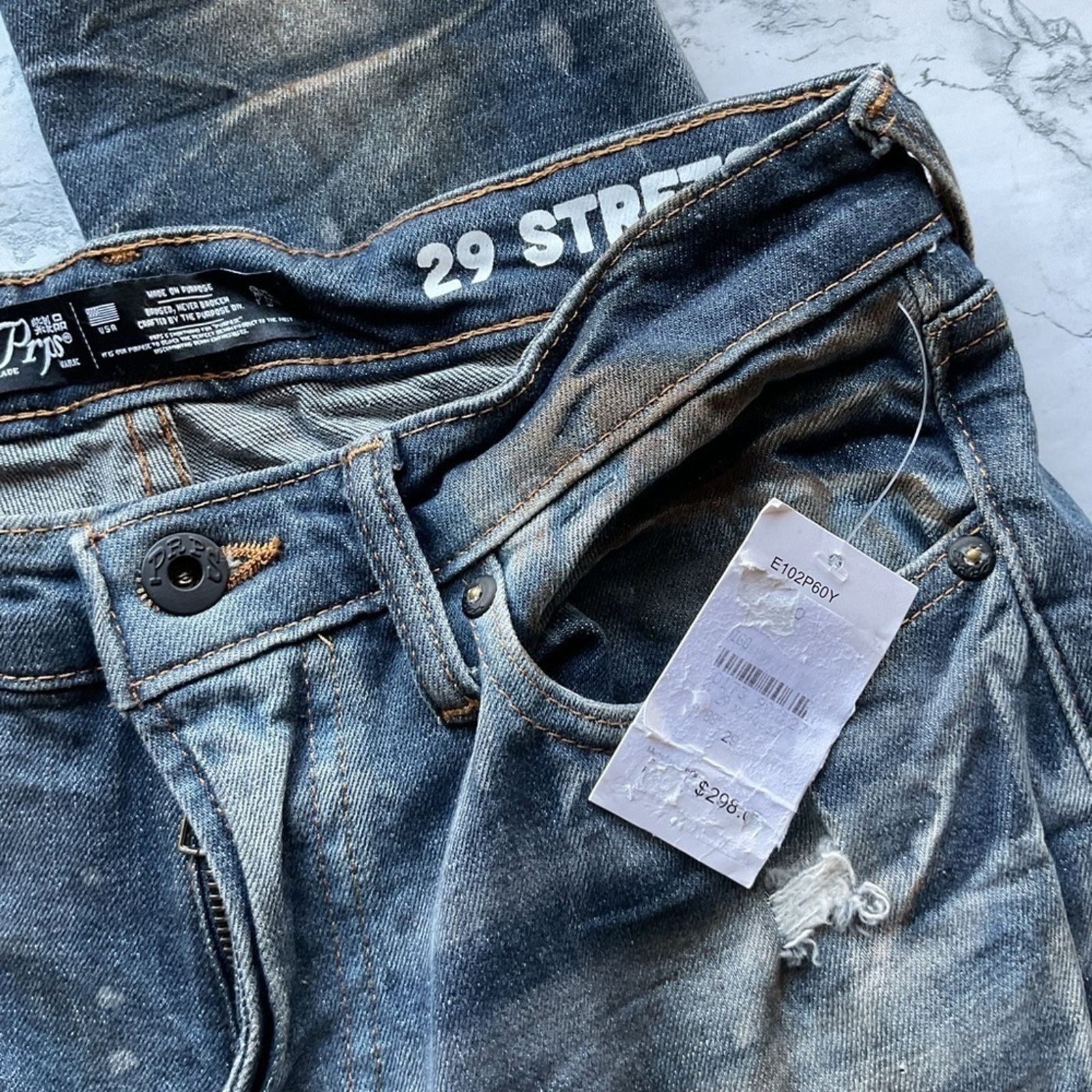 Prps NWT PRPS Cayenne Trailman Ripped Super Skinny Jeans Size US 29 - 5 Thumbnail