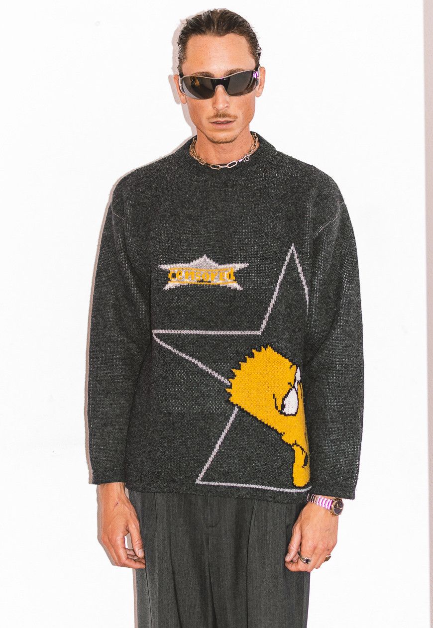 The Simpsons × Vintage Rare Y2k Bart Simpson MovieStar cartoon graphic Sweater Size US M / EU 48-50 / 2 - 3 Thumbnail