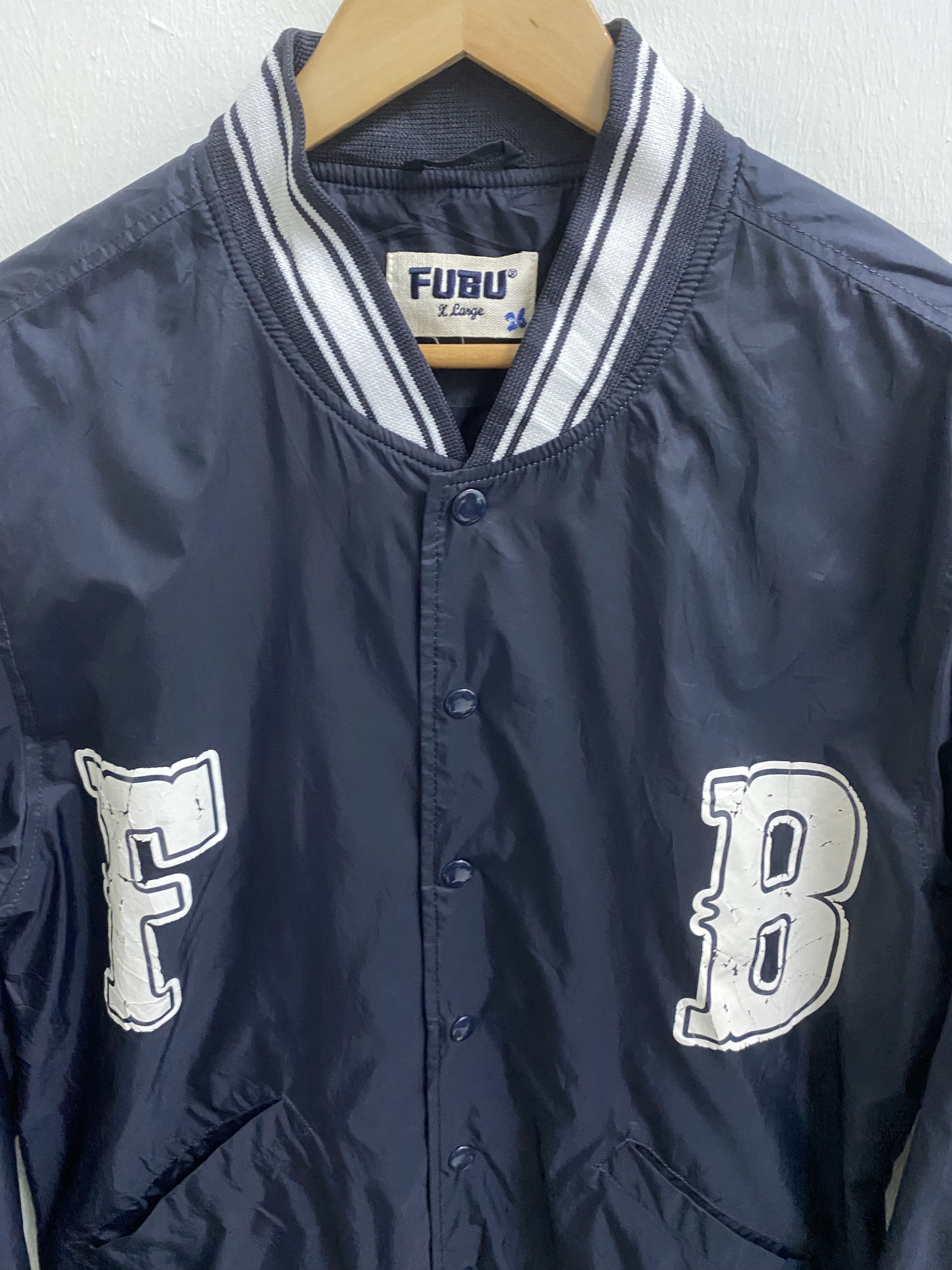 Fubu 90s Fubu College Varsity Light Jacket Size US XL / EU 56 / 4 - 3 Thumbnail