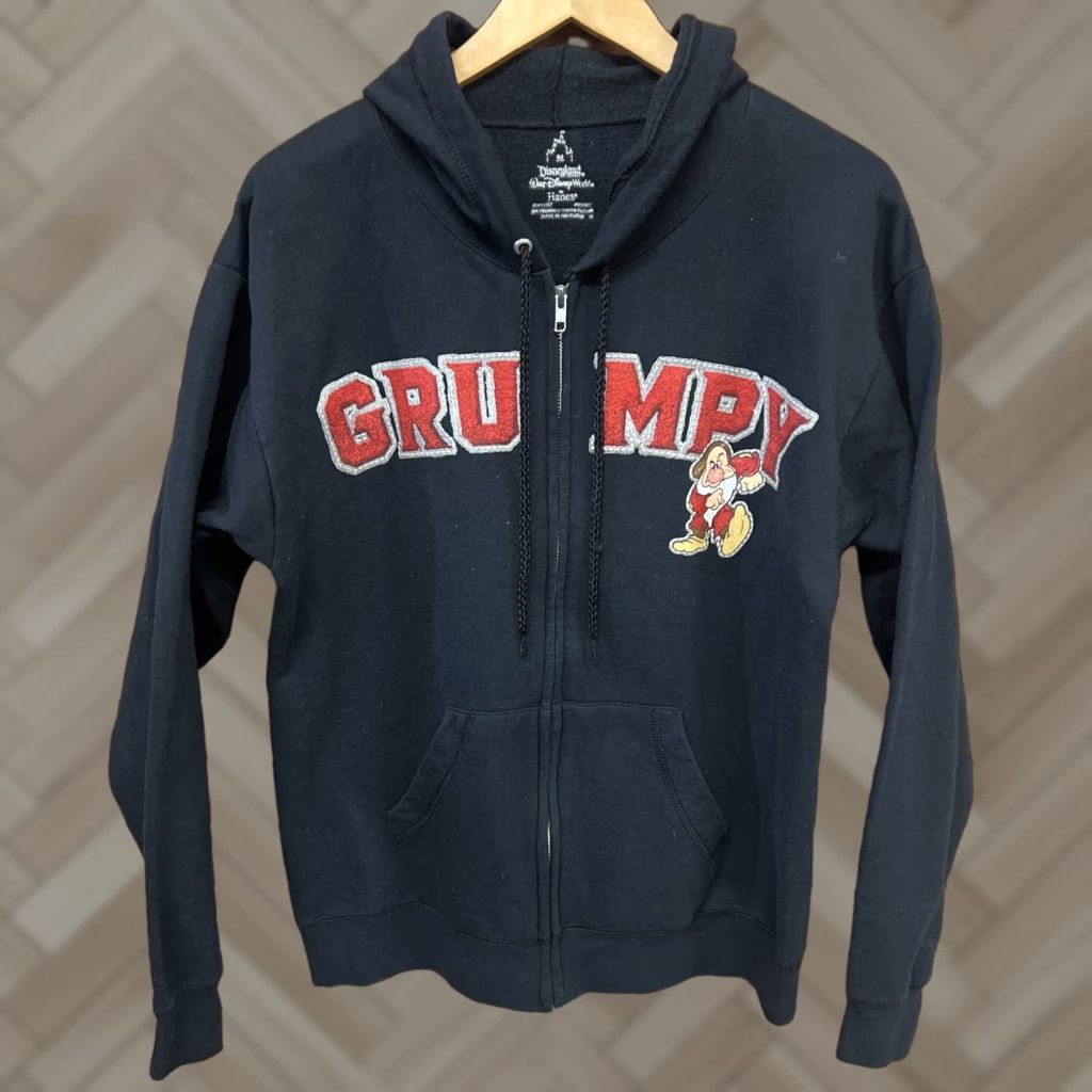 Disney Disney Logo Zip Up Hoodie Jacket Adult Medium Black Sweatshirt Windbreaker Size US M / EU 48-50 / 2 - 1 Thumbnail