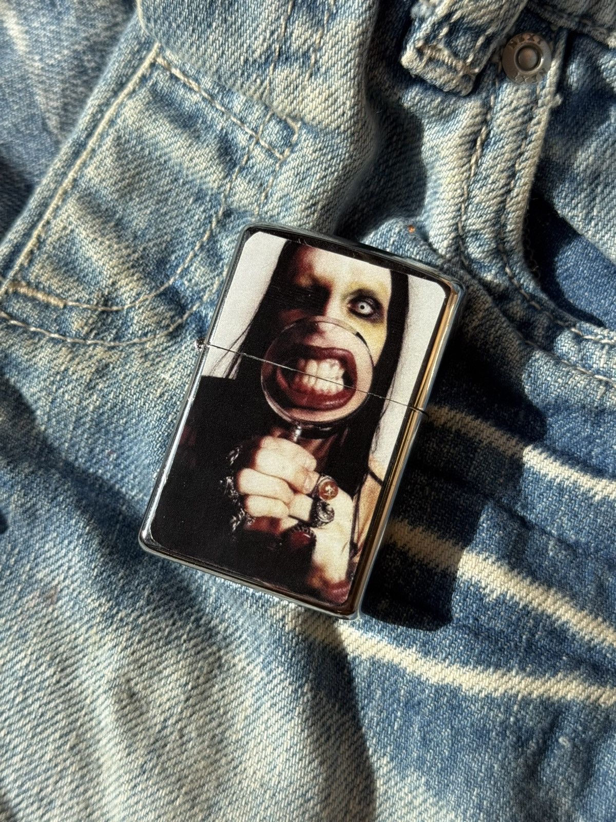Marilyn Manson 🫨Marilyn Manson vintage two sides CIGAR LIGHTER Size ONE SIZE - 1 Thumbnail