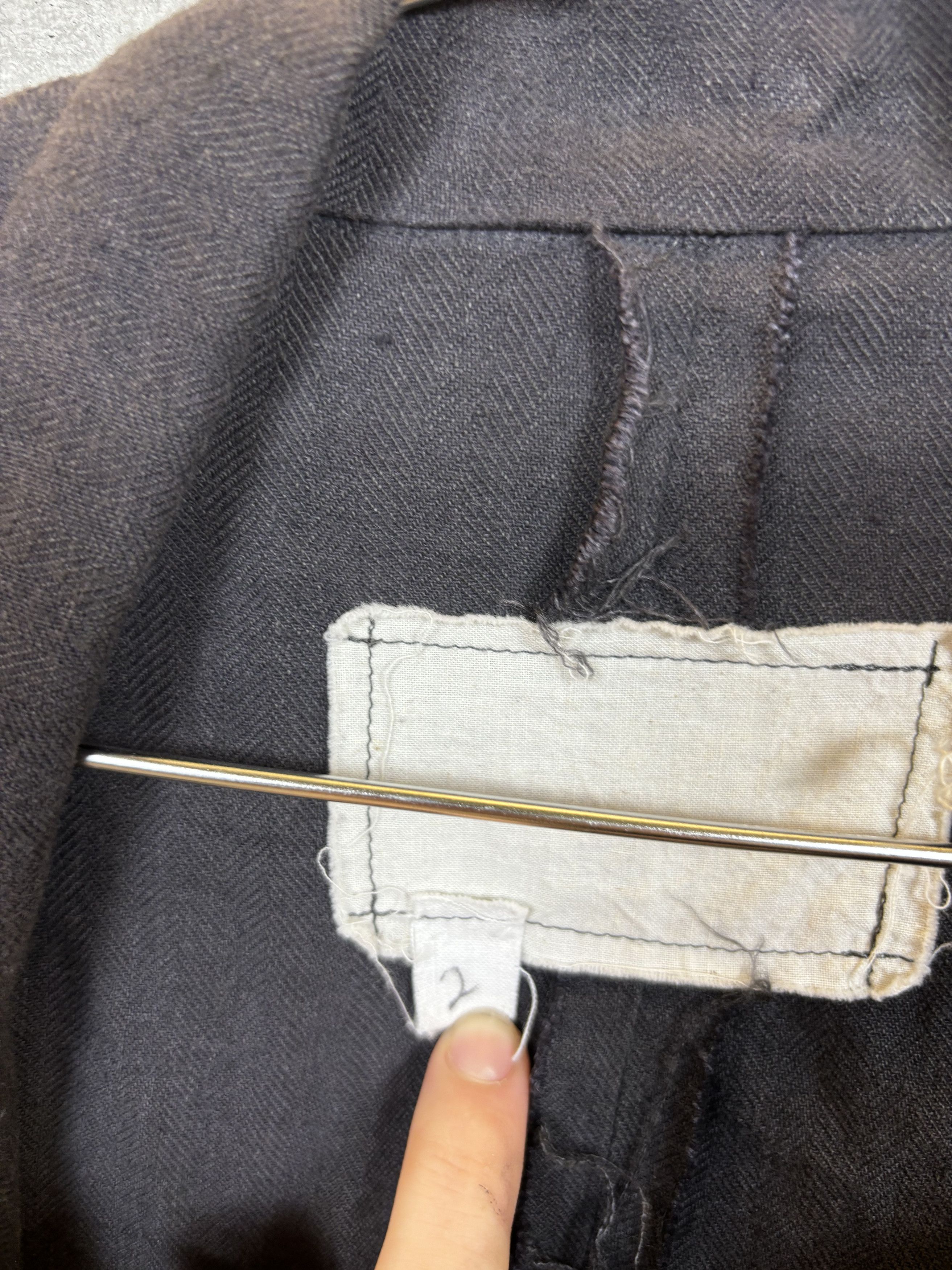 Greg Lauren FW16 GREG LAUREN VINTAGE CHARCOAL CUTAWAY OLIVER JACKET Size US M / EU 48-50 / 2 - 4 Thumbnail