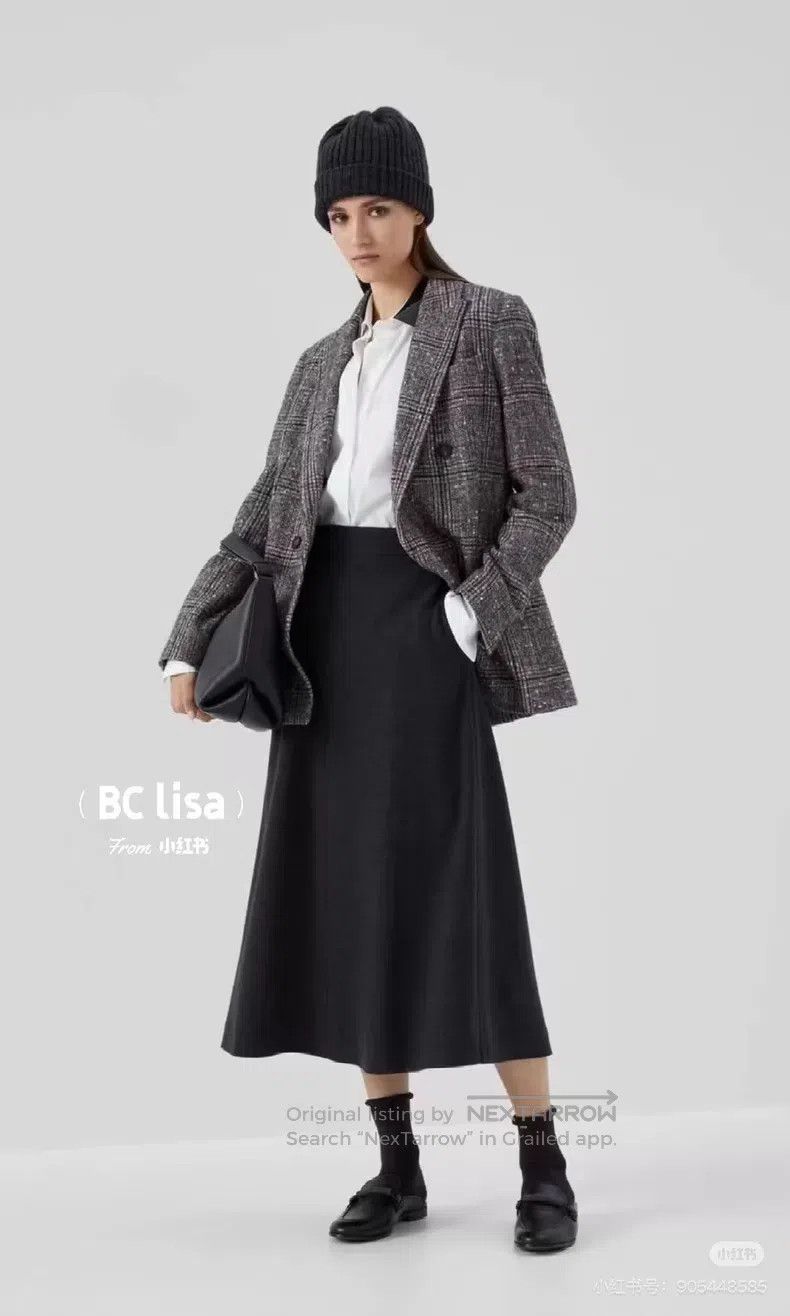 Brunello Cucinelli Brunello Cucinelli size S A-line midi skirt goat cashmere g Size 22" - 7 Thumbnail