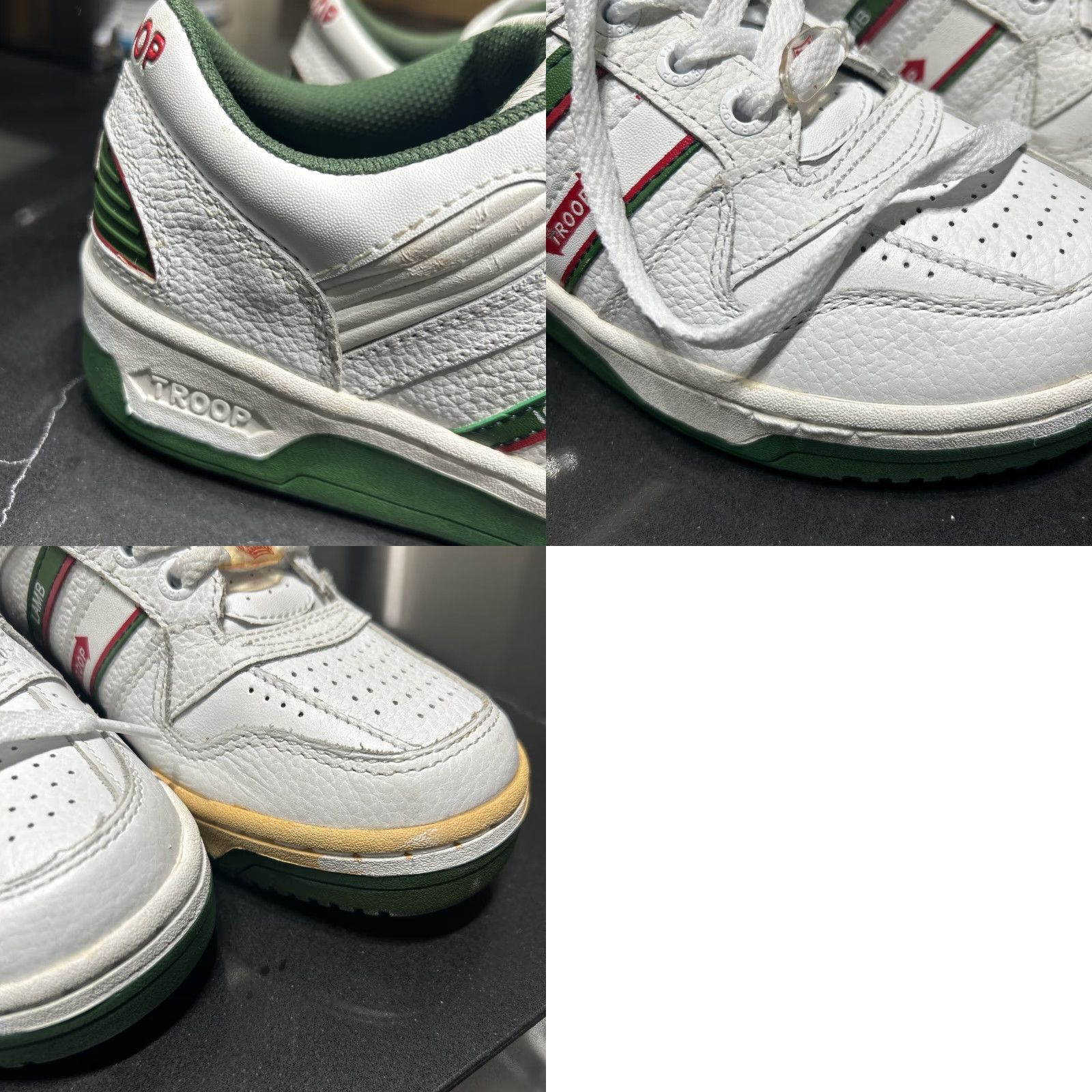 Vintage VINTAGE Troop Hip Hop Sneaker Men Size 4.5 White Green Y2K Troop Ice Lamb Sneakers Size US 5 / EU 37 - 11 Thumbnail