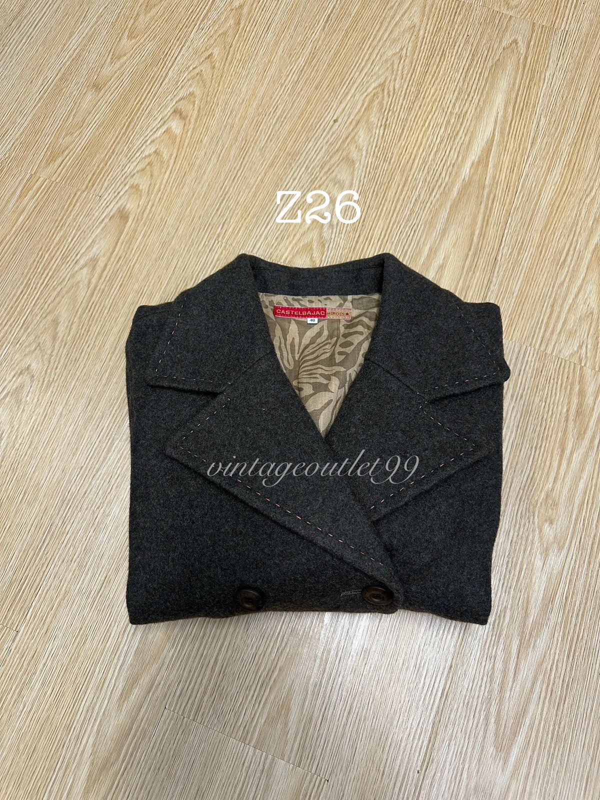 Jean Charles De Castelbajac 90s Castelbajac Wool Vintage Jacket Z26 Size 40S - 13 Thumbnail