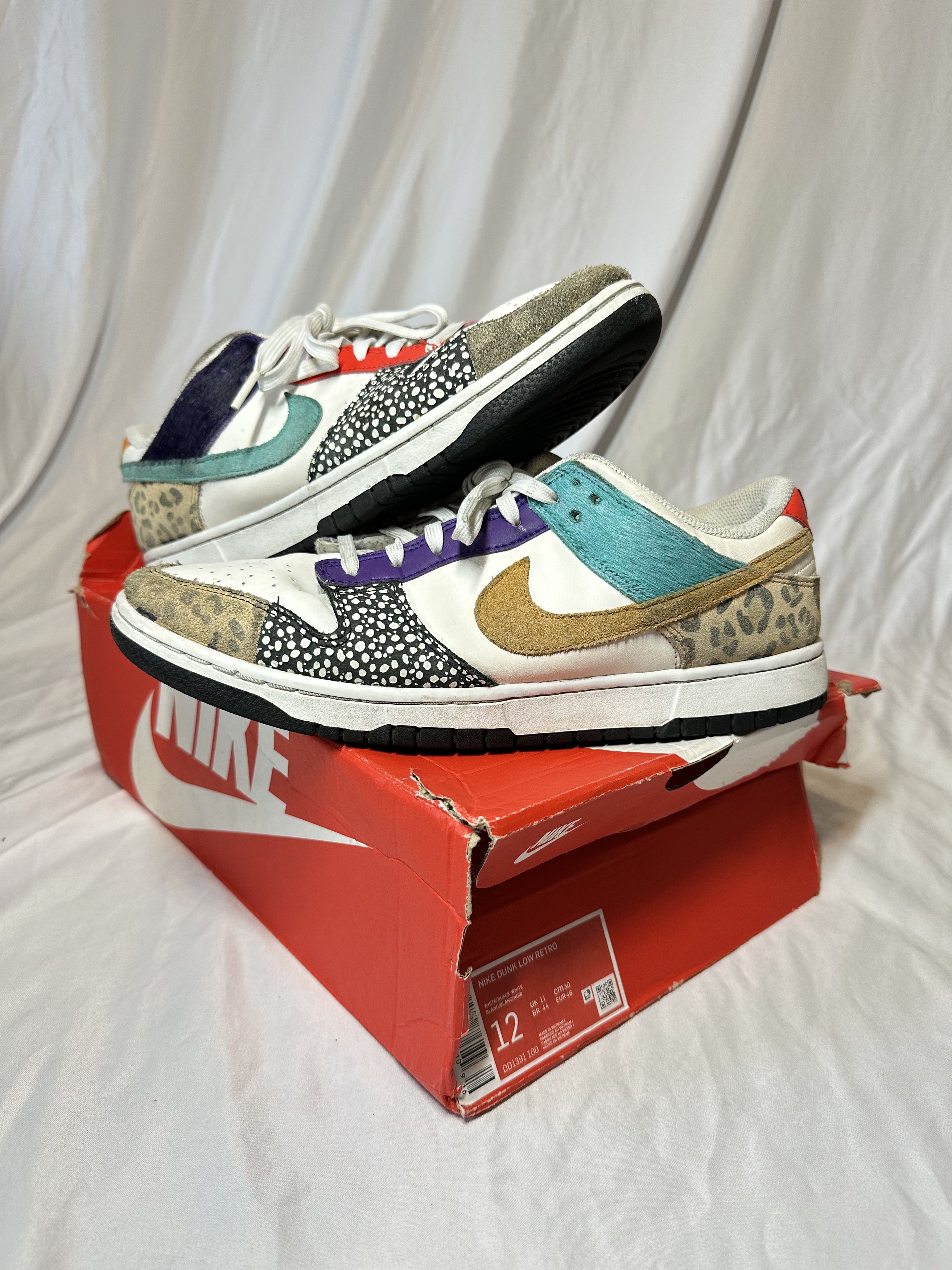 Nike Animal Dunks Size US 12 / IT 42 - 1 Thumbnail