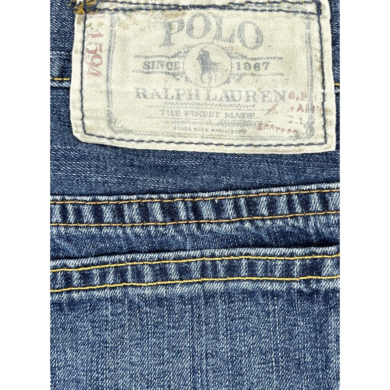 Polo Ralph Lauren Polo Ralph Lauren Womens Jeans Blue Straight Leg 16 Regular Light Wash Classic Size 38" / US 16 / IT 52 - 4 Thumbnail