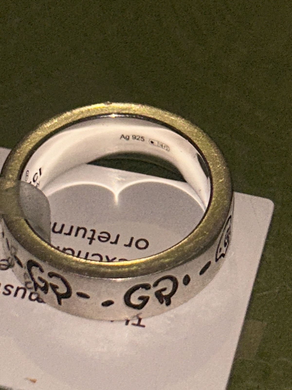 Gucci Gucci GG Ghost Costume Ring Silver Ag925 477932 Size ONE SIZE - 5 Thumbnail