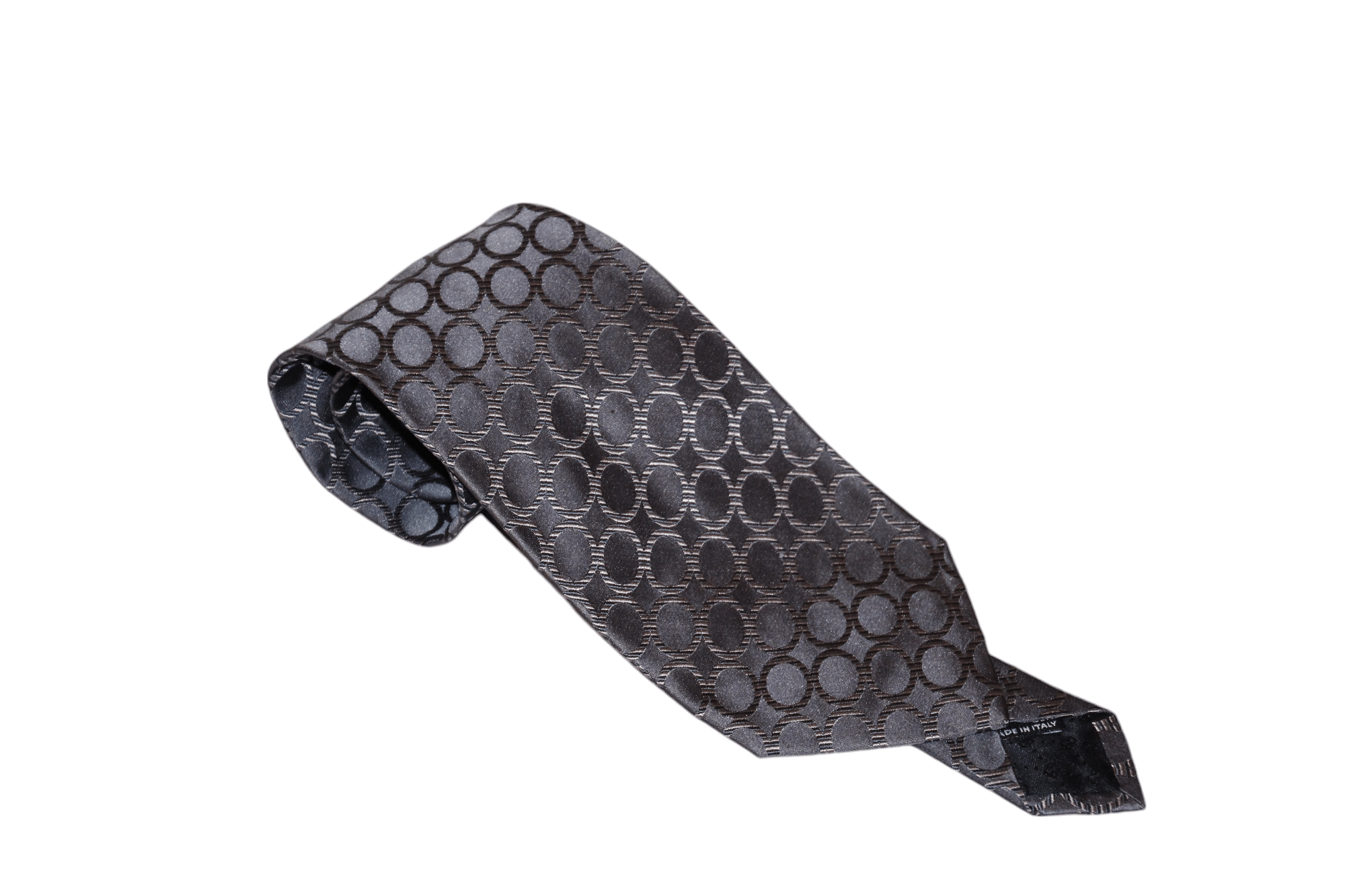 Gucci Luxury Gucci Abstract Circle Patterns Jacquard Silk Tie Size ONE SIZE - 11 Thumbnail