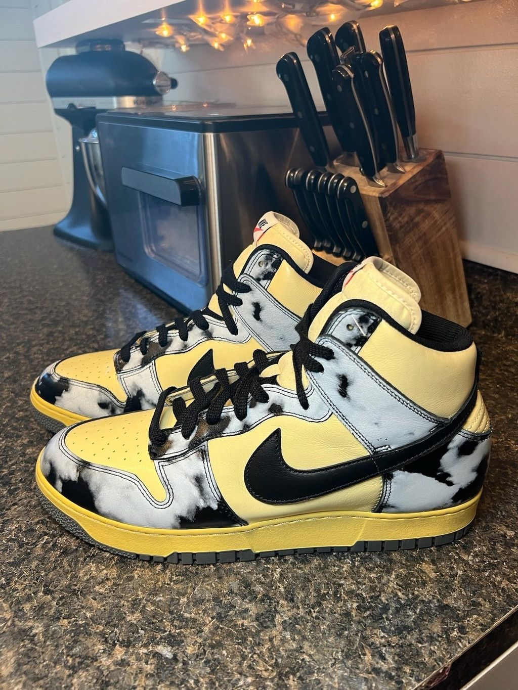 Nike Nike Dunk High 1985 SP "Black Acid Wash" Sneakers Size US 13 / EU 46 - 2 Thumbnail