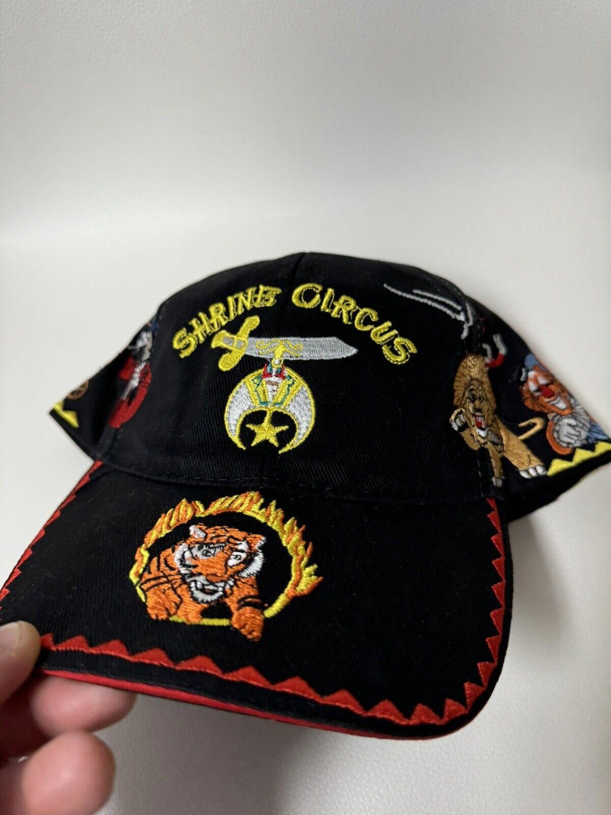 Designer Ararat Shrine Circus Hat Embroidered Tiger Elephant HorseCap Size ONE SIZE - 4 Thumbnail