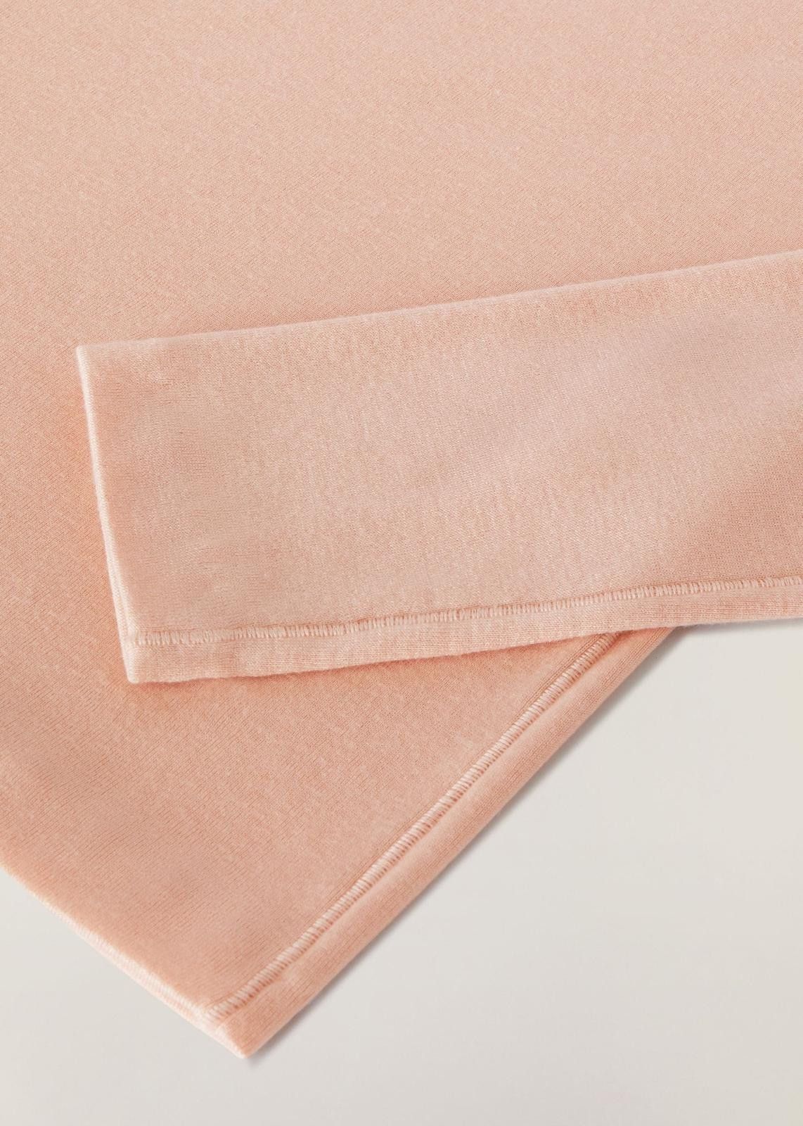 Loro Piana o1srvl11e1024 Cocooning Long Sleeve T-Shirt in Pink Size XL / US 12-14 / IT 48-50 - 3 Thumbnail