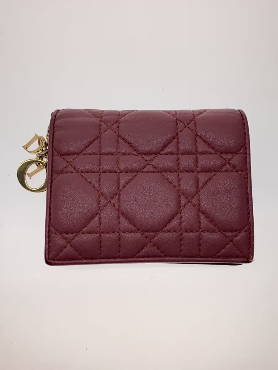 Dior Dior Leather Tri-Fold Wallet Pink Size ONE SIZE - 1 Thumbnail