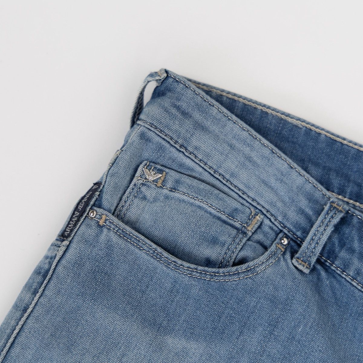 Armani Armani Jeans Lily Push Up Womens Blue Stretch Denim Skinny Size 28" / US 6 / IT 42 - 6 Thumbnail