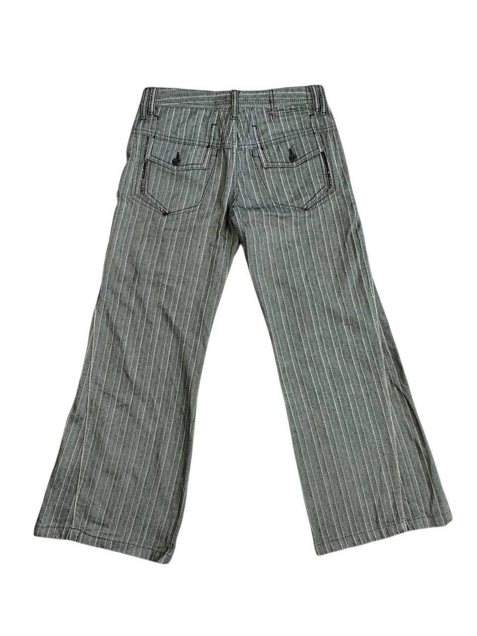 Marithe + Francois Girbaud 2000's Marithe+Francois Girbaud Stripped Grey Relaxed Pants Size US 30 / EU 46 - 8 Thumbnail