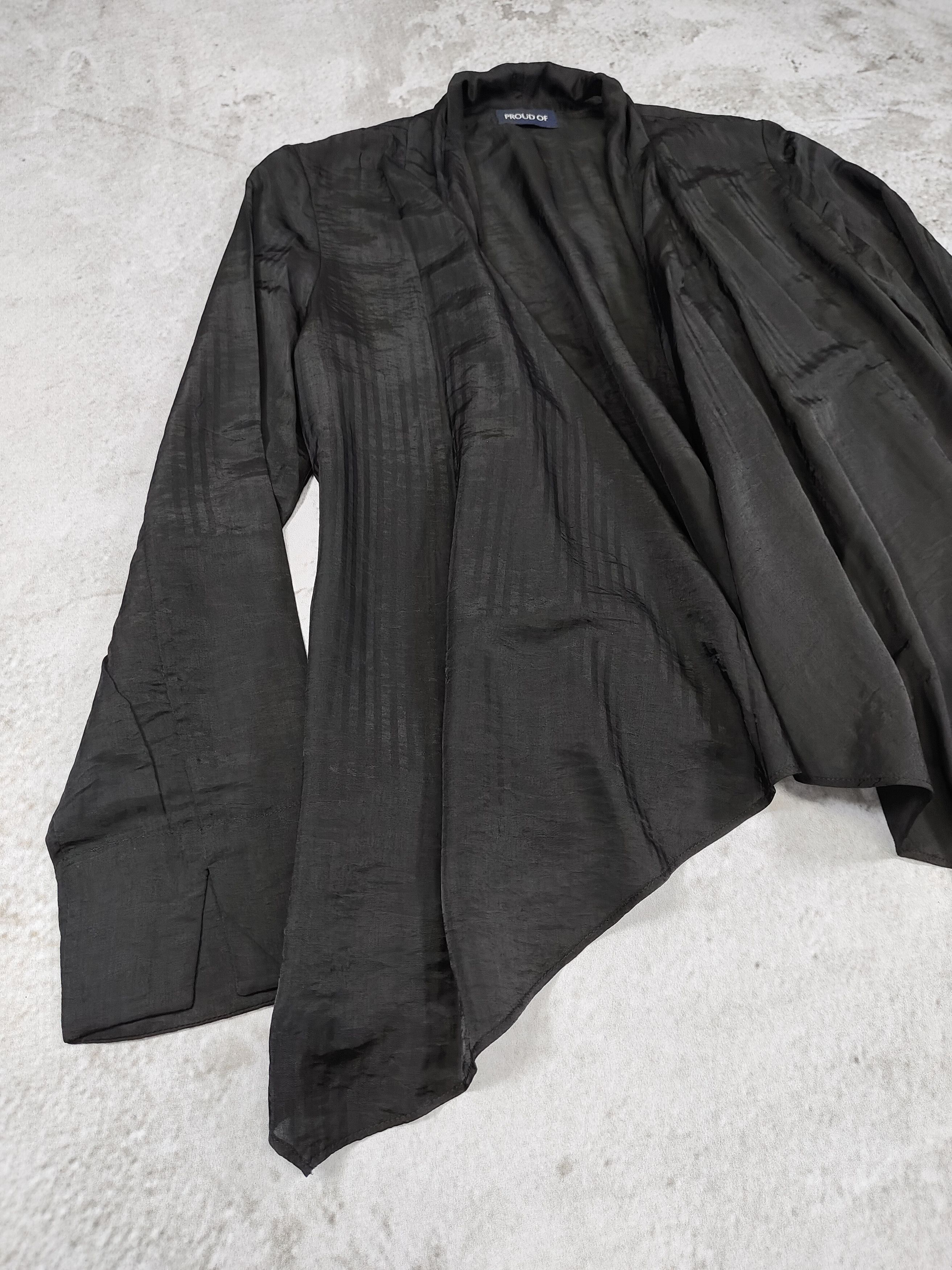Japanese Brand 2000s Proud Of🇯🇵Gothic Minimal Darkwear Layering Rayon Top Size M / US 6-8 / IT 42-44 - 7 Thumbnail