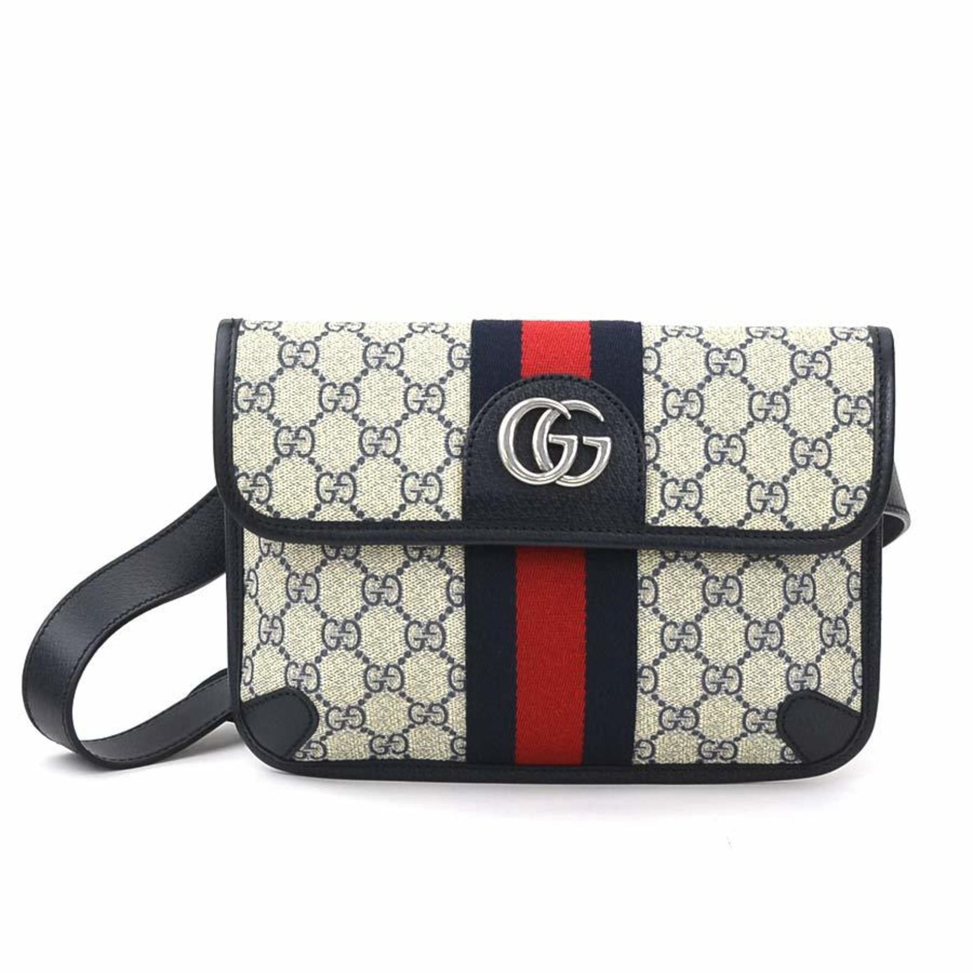 Gucci GUCCI Waist Bag Belt GG Marmont Supreme Canvas Navy Silver Men's 674081 e59275a Size ONE SIZE - 1 Thumbnail