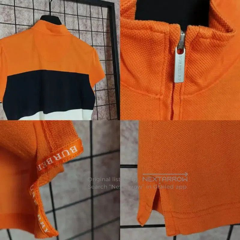 Burberry Burberry Orange Striped Short Sleeve T-Shirt. Size M / US 6-8 / IT 42-44 - 4 Thumbnail