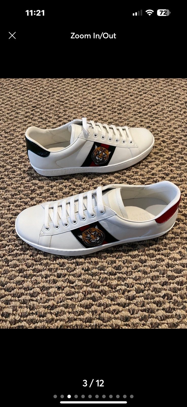 Gucci Gucci ace embroidered tiger Size US 9 / EU 42 - 1 Thumbnail