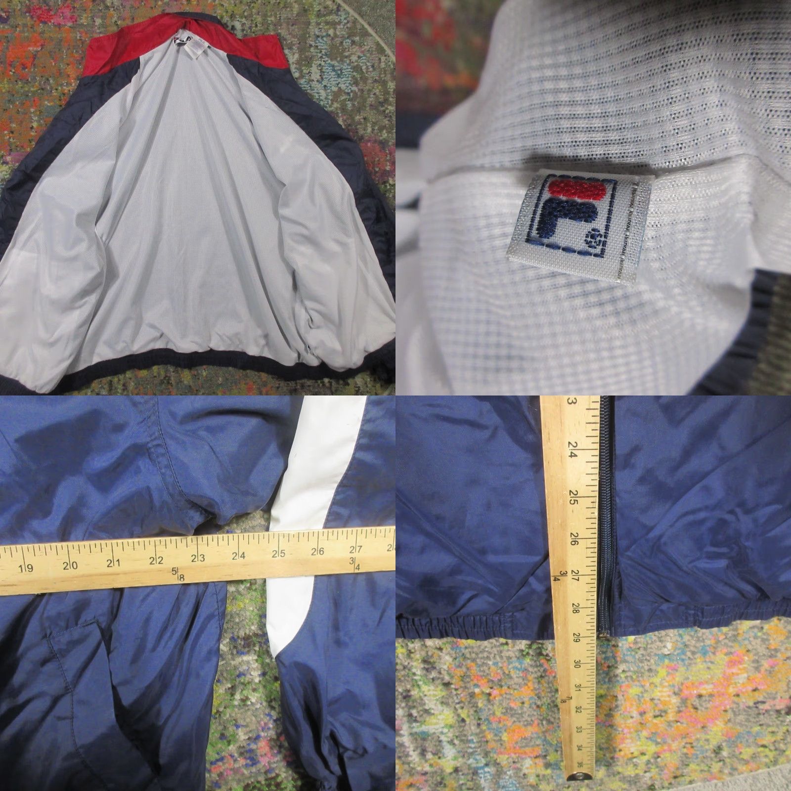 Fila VINTAGE FILA Windbreaker Jacket Mens XL Red White Blue Lined Streetwear Size US XL / EU 56 / 4 - 8 Thumbnail