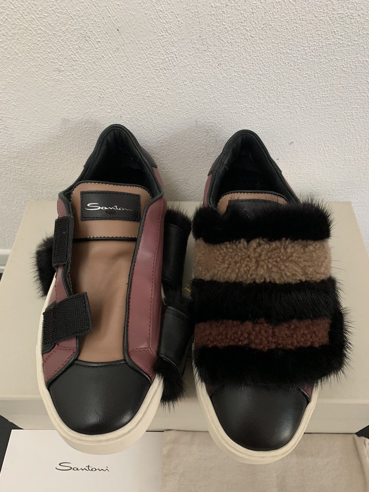 Santoni Santoni Sneakers Leather/Fur sneakers Size US 6.5 / IT 36.5 - 7 Thumbnail