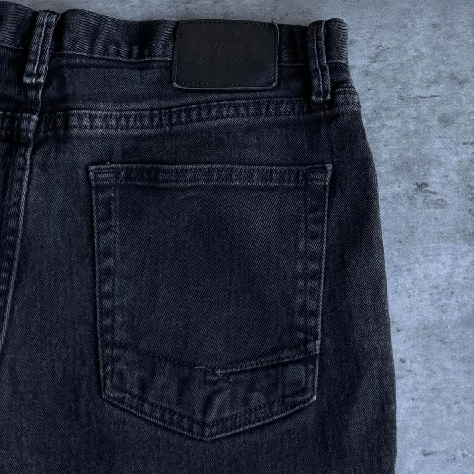 Vans × Vintage Vintage Y2K Vans Black Embroidered Grunge Opium Skinny Jeans Size US 33 - 3 Thumbnail