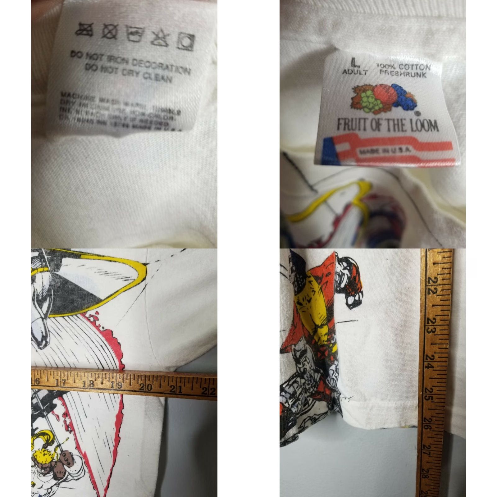 Vintage VINTAGE Marvel Danger Room T Shirt 1993 X-Men Comics White Mens Large Size US L / EU 52-54 / 3 - 8 Thumbnail