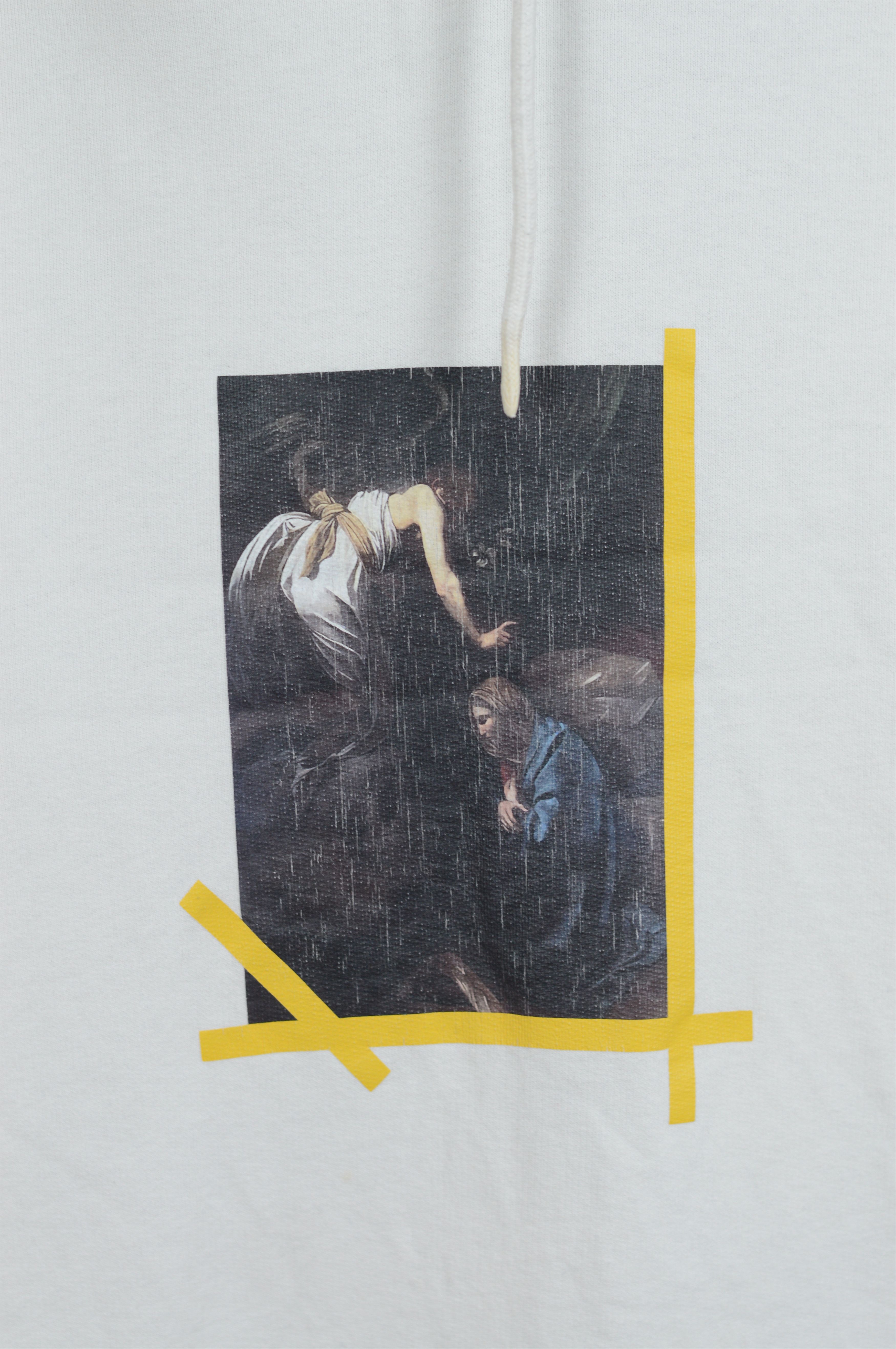 Off-White Off White "Cut Off" Caravaggio Print Hoodie White Size US S / EU 44-46 / 1 - 4 Thumbnail