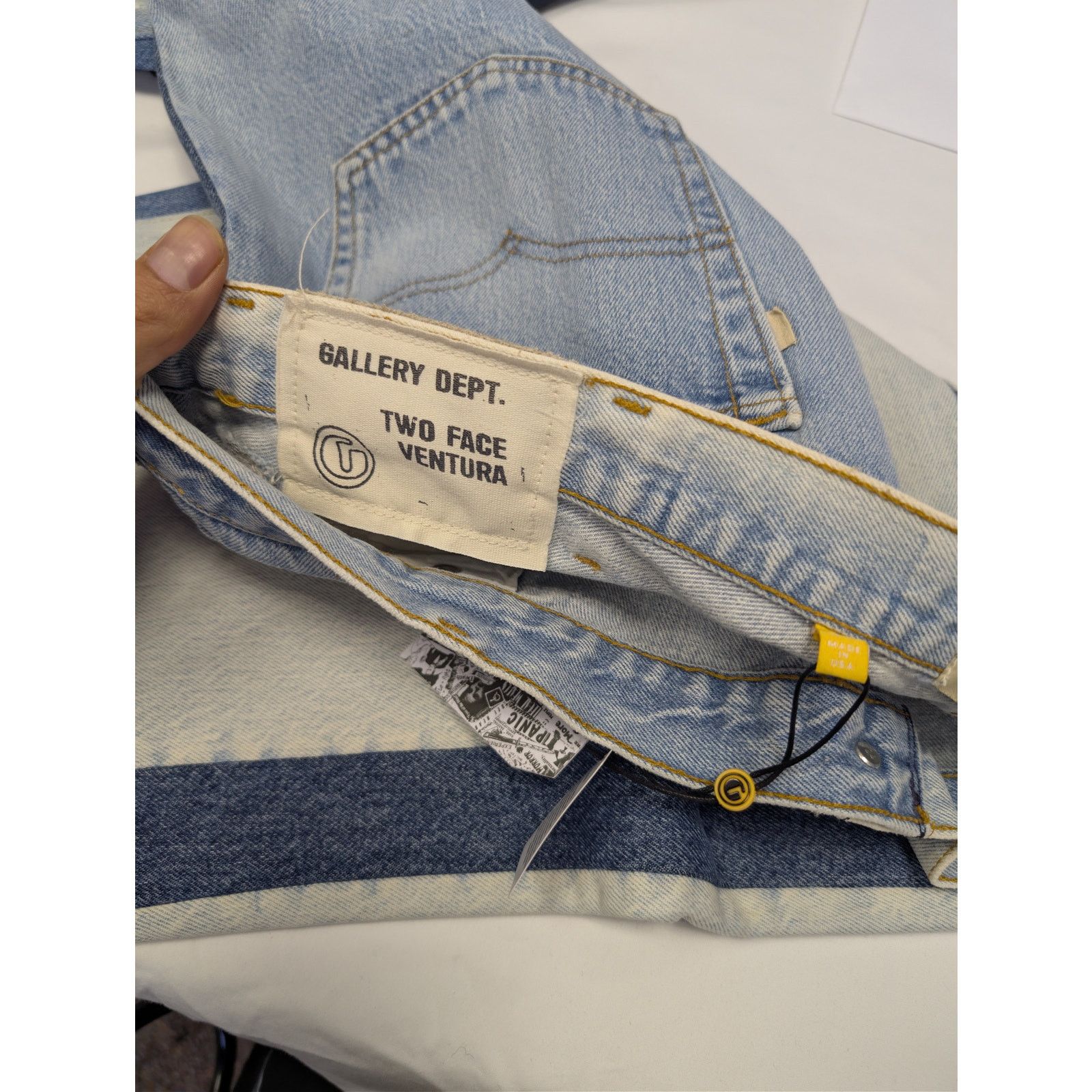 Gallery Dept. o1rshd1 Size: 38W x 33L / Two Face Ventura Denim Jeans Blue Size US 38 / EU 54 - 17 Thumbnail