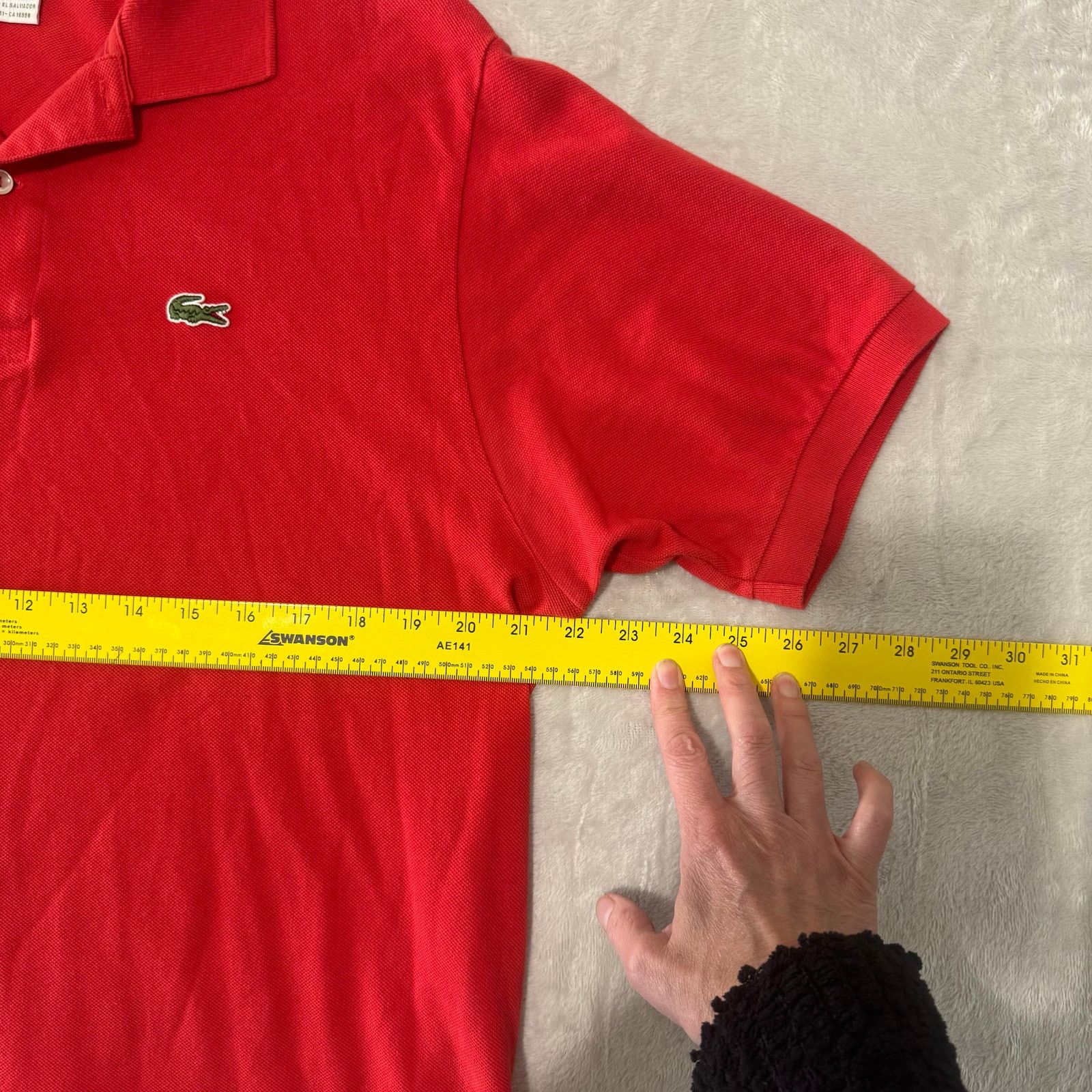 Lacoste Lacoste Early 2000's Mens Alligator Polo Shirt 7 US 2XL Red Size US XXL / EU 58 / 5 - 5 Thumbnail