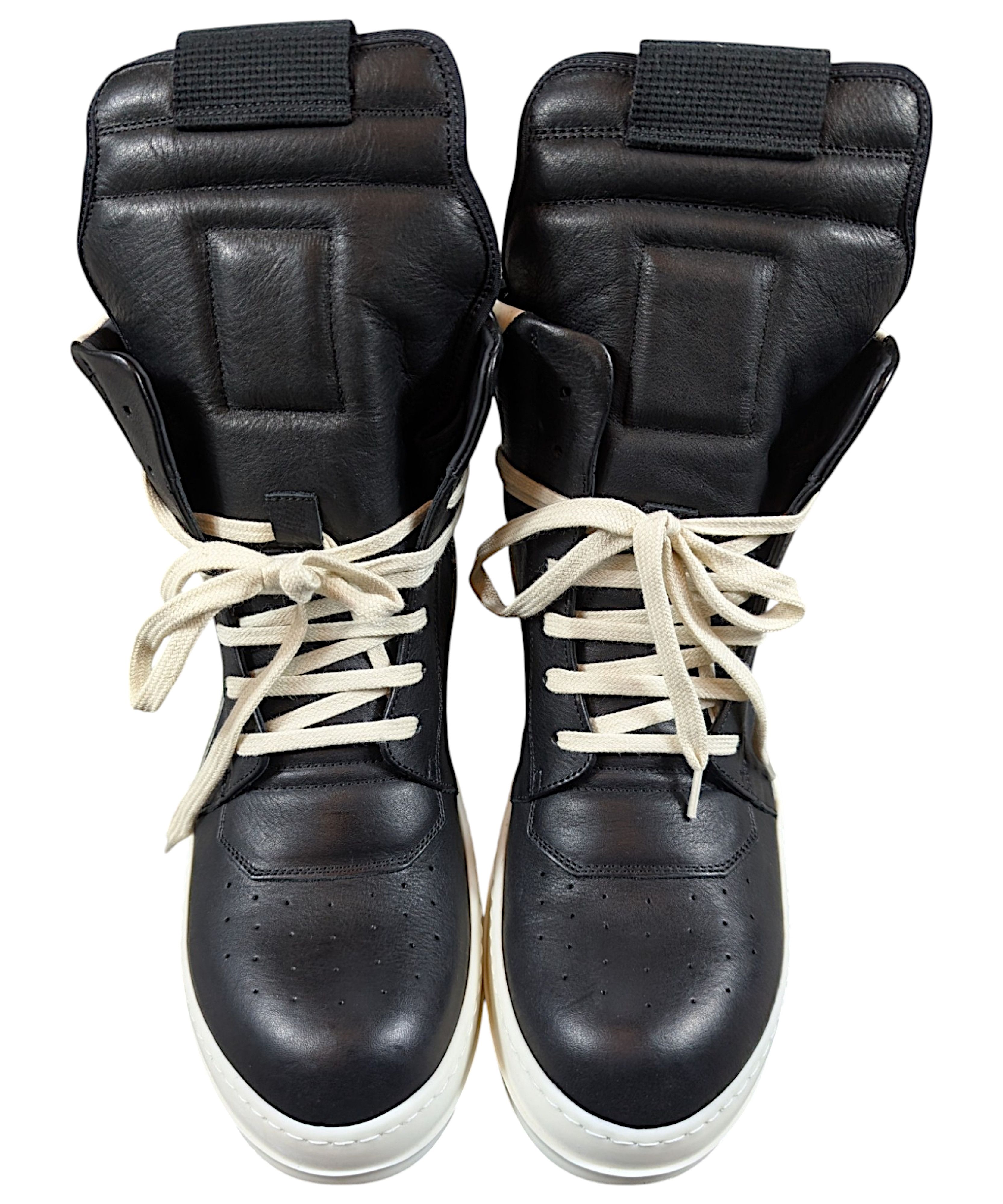 Rick Owens Rick Owens Mainline Geobasket Black / White Milk Size US 8.5 / EU 41-42 - 1 Thumbnail