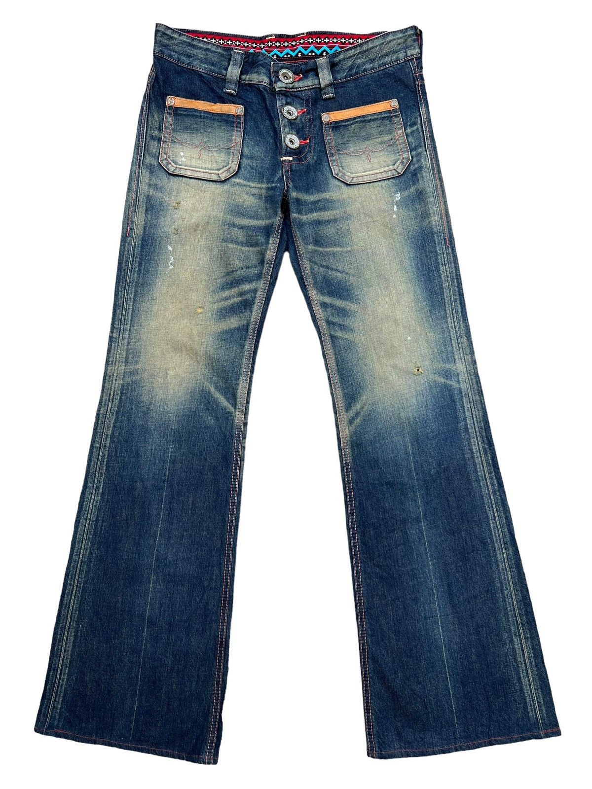 Edwin Vtg Edwin Blue Trip Mudwash Bootcut Denim Jeans 34x33 Size 34" / US 12 / IT 48 - 2 Thumbnail