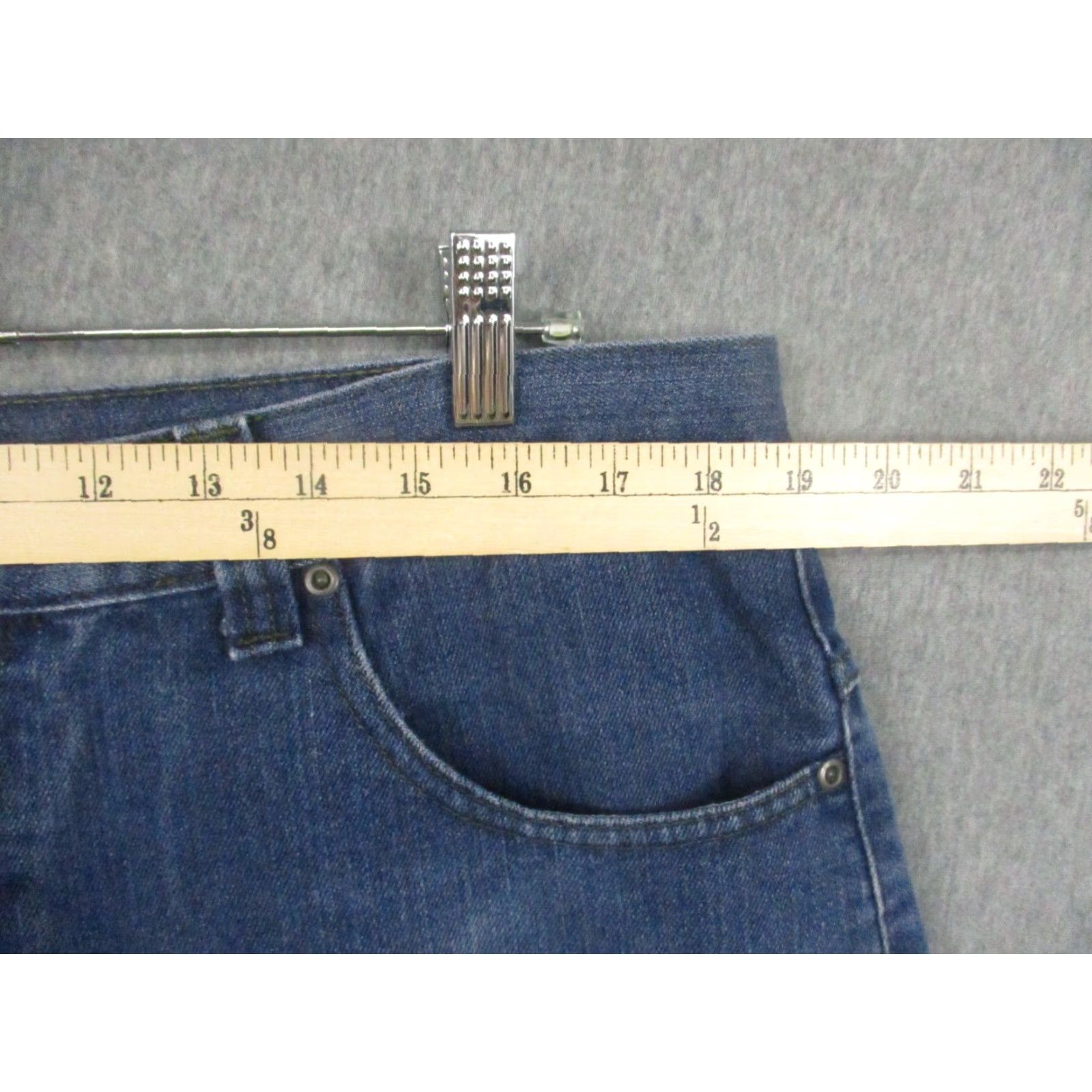 Vintage OT Revolution Jeans Shorts Denim 38 Wide Leg Camo Pockets Bermuda Bottoms 90s Mens Regular Blue Denim OT Revolution Size US 38 / EU 54 - 4 Thumbnail
