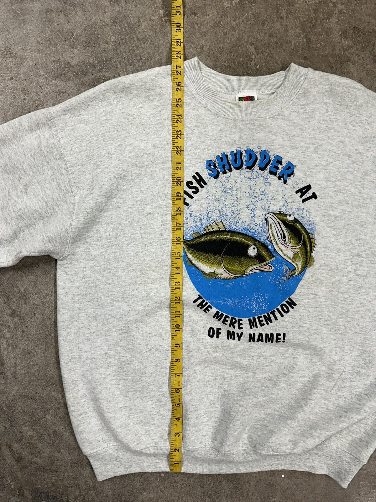 Vintage Vintage 90s Fish Shudder Cartoon Animal Sweatshirt Size US XL / EU 56 / 4 - 12 Thumbnail