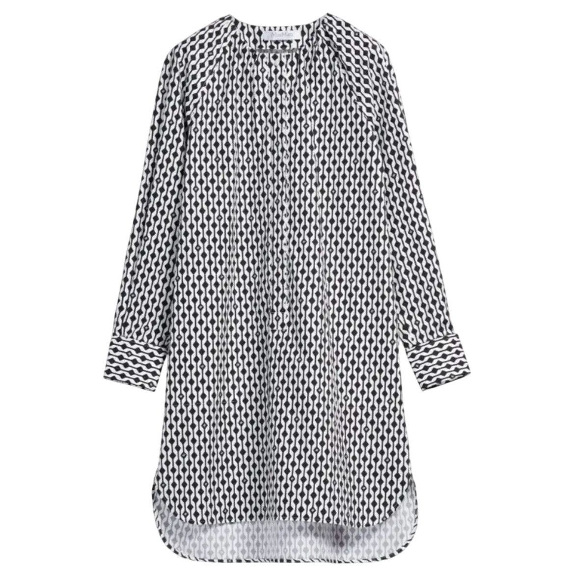Max Mara Max Mara NWOT Nievo Geometric Print Cotton Tunic Dress Size S / US 4 / IT 40 - 1 Thumbnail