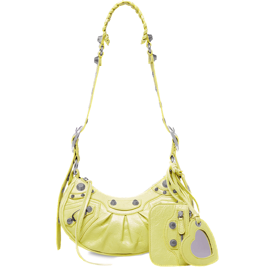 Balenciaga o1mt1gz0125 Size: OS / Le Cagole XS Shoulder Bag in Yellow Size ONE SIZE - 1 Thumbnail