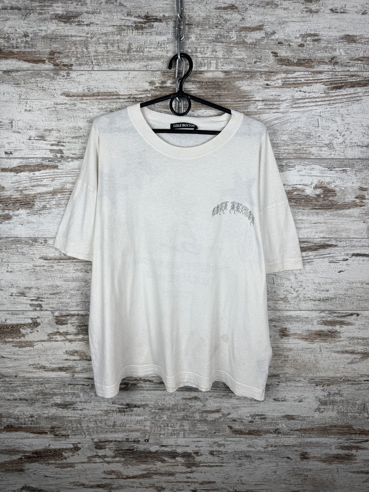 Cole Buxton Mens Vintage Cole Buxton T-shirt white Anniversary Logo Tee Size US M / EU 48-50 / 2 - 2 Thumbnail