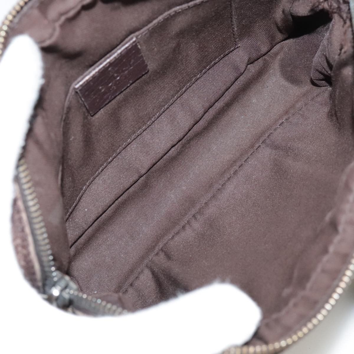 Gucci GUCCI GG Supreme Web Sherry Line Shoulder Bag Beige Silver Size ONE SIZE - 18 Thumbnail
