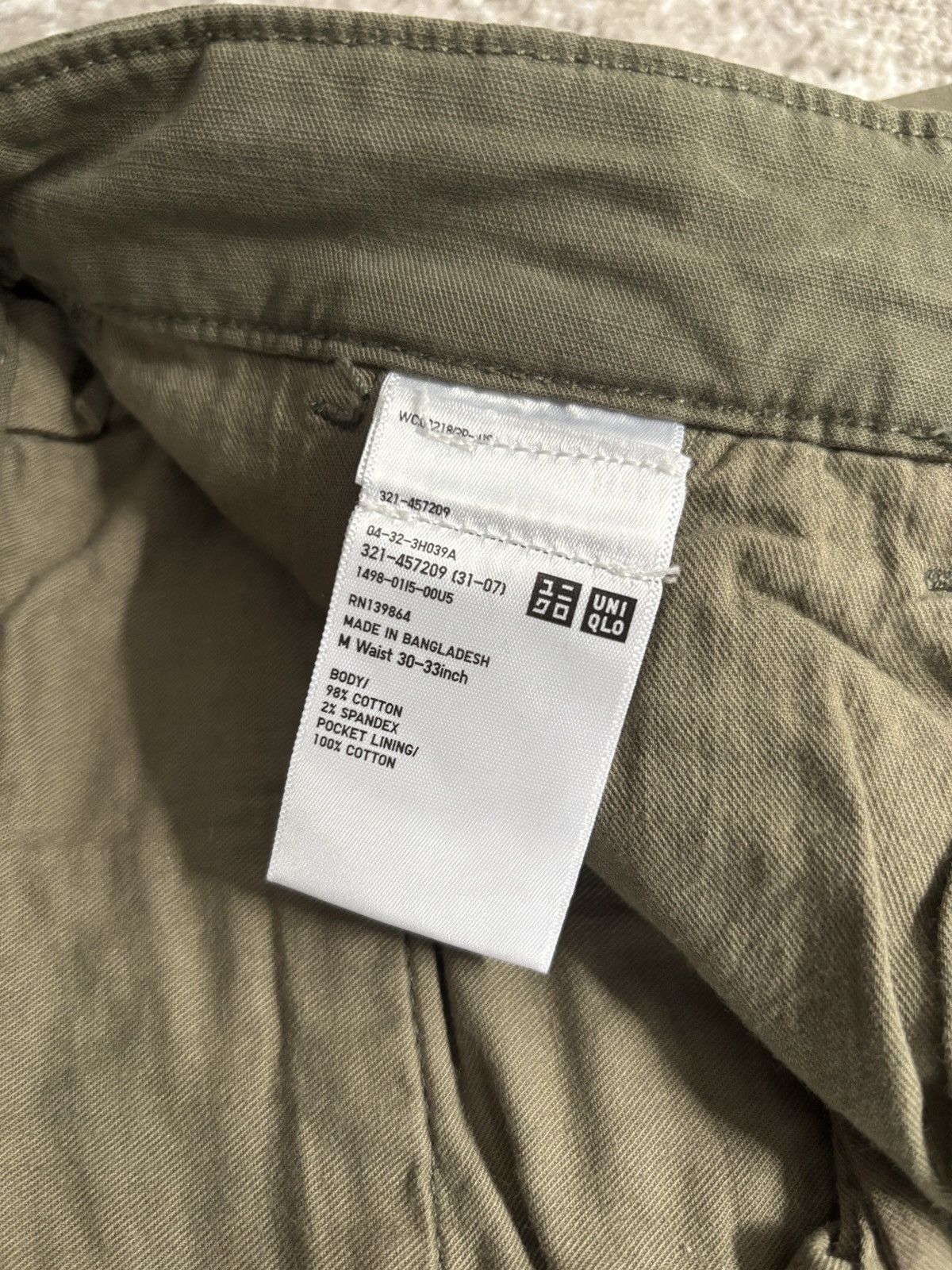 Uniqlo Uniqlo Olive Green Cargo Pants Size US 32 / EU 48 - 3 Thumbnail