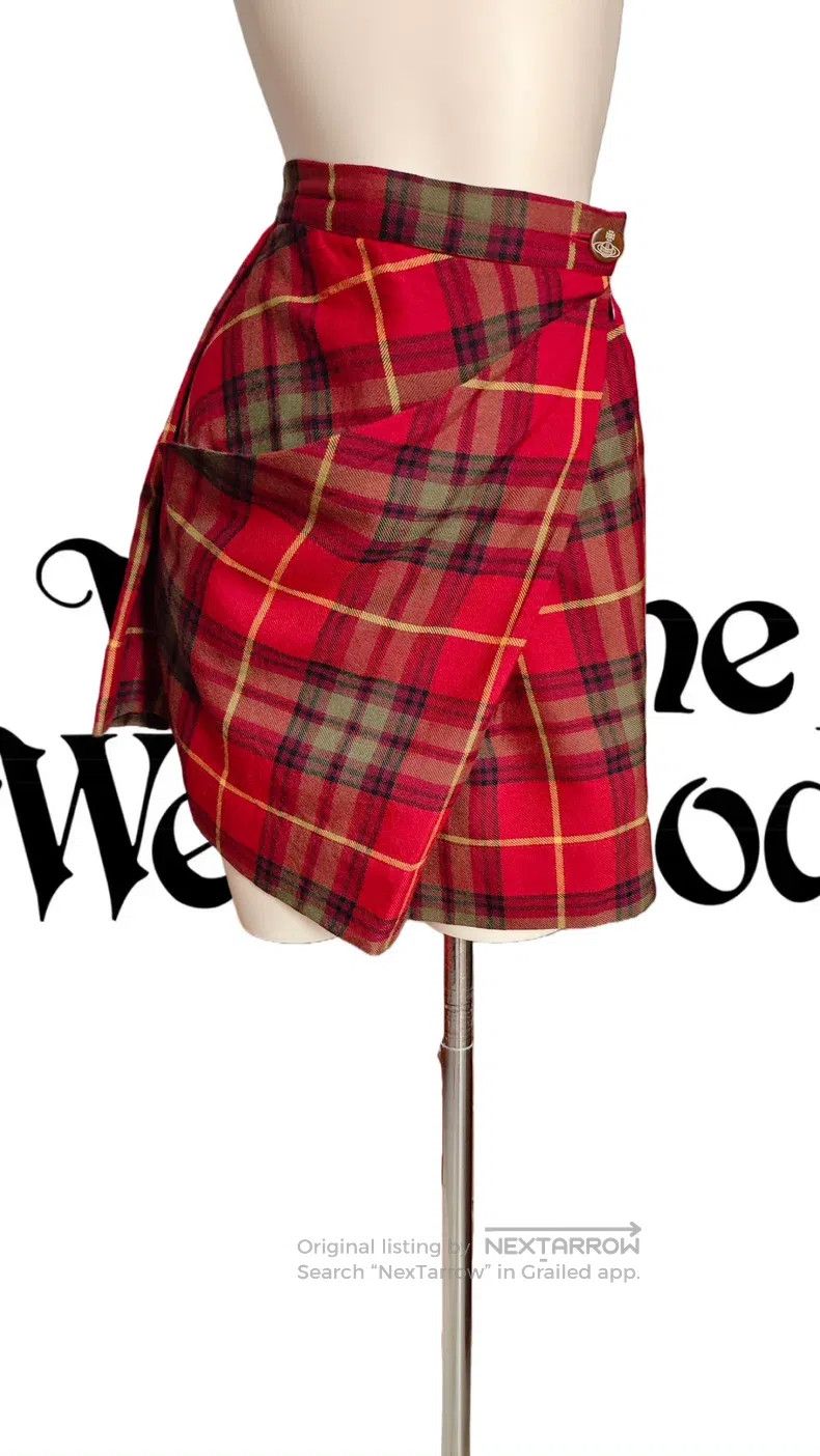 Vivienne Westwood Vivienne Westwood size 1 Red Plaid Skirt Size 24" / US 00 / IT 34 - 1 Thumbnail