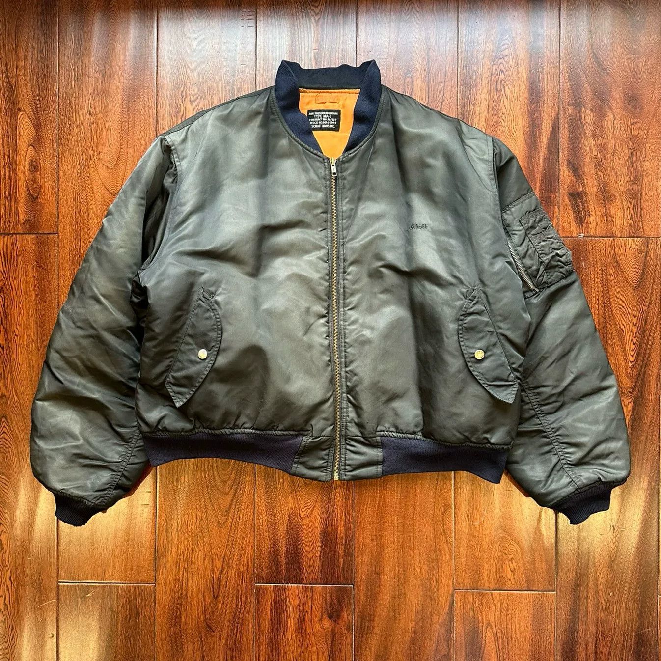 Vintage Schott Faded MA1 Bomber