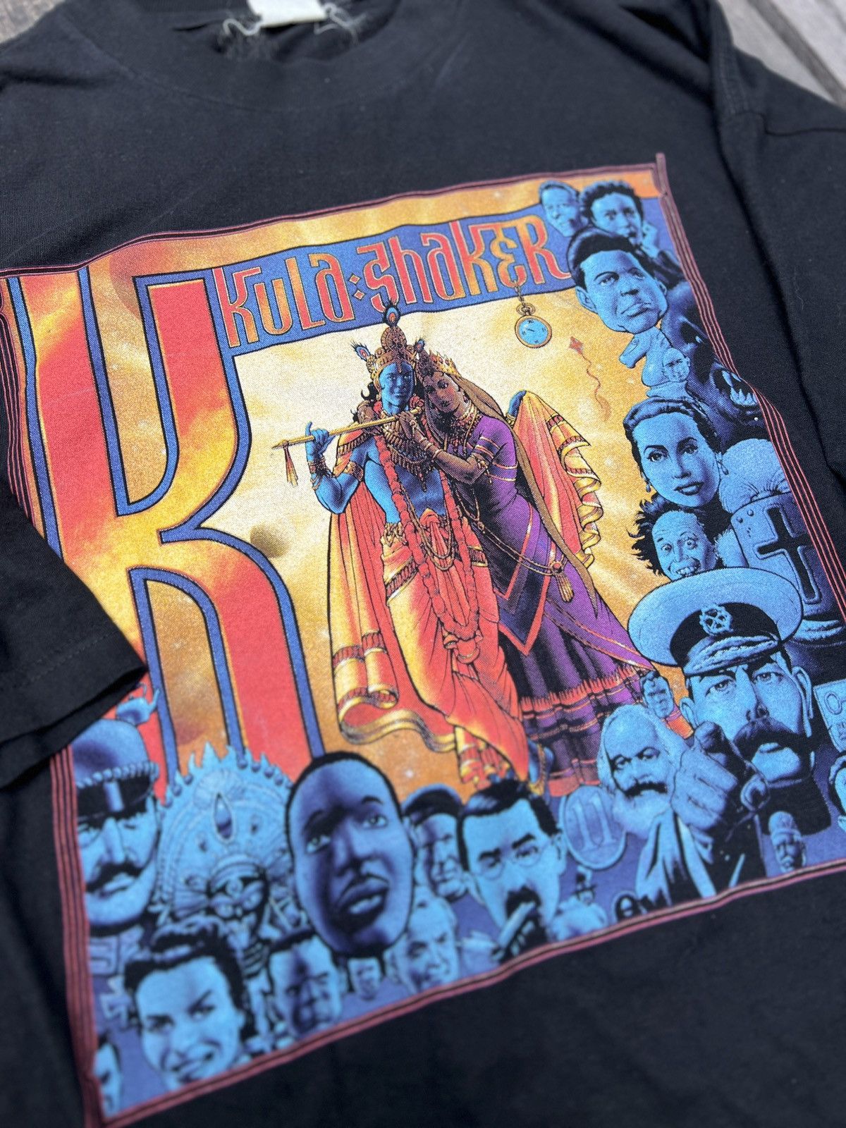 Band Tees Vintage Kula Shaker Britpop 90s Tshirt tee Size US XL / EU 56 / 4 - 1 Thumbnail