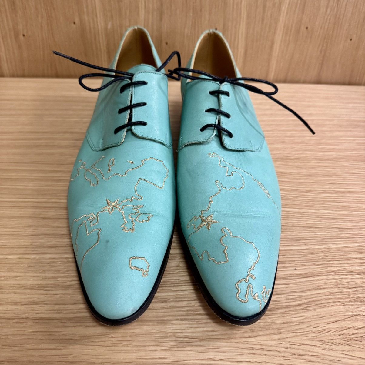 Other Mascolori x Hotel New York Limited Edition Mint Green Derby Size US 12 / EU 45 - 1 Thumbnail