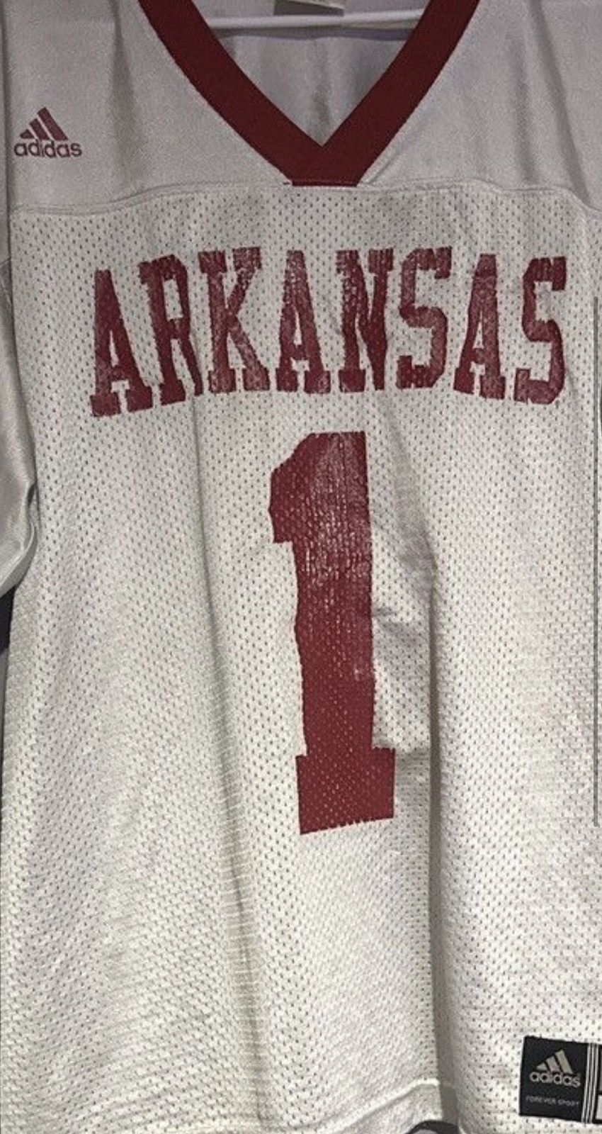 Adidas Vintage Adidas Arkansas razorback #1 jersey Size US L / EU 52-54 / 3 - 7 Thumbnail