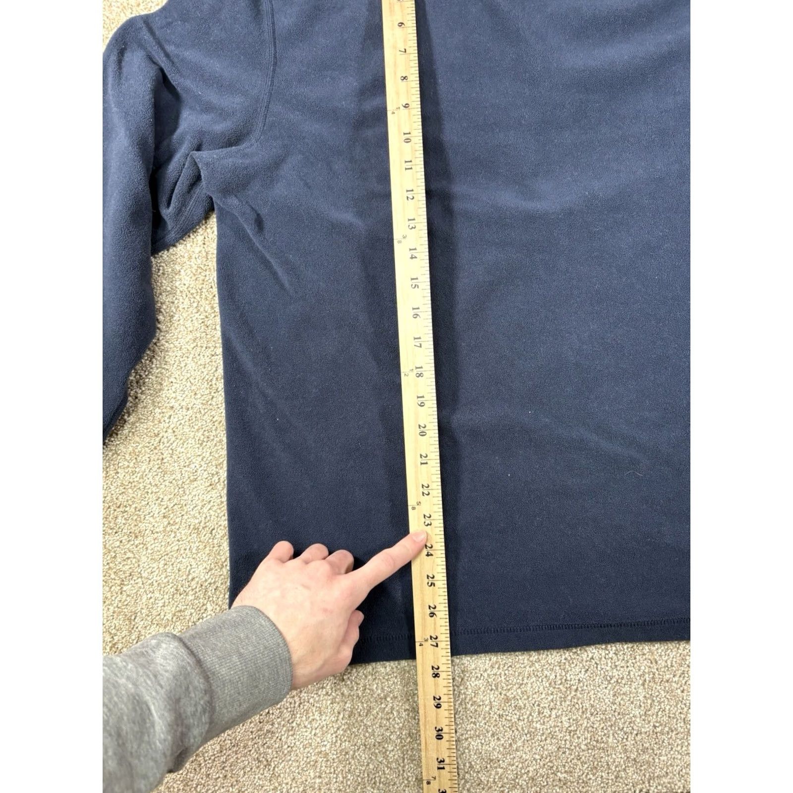 Eddie Bauer Eddie Bauer First Ascent Quarter Zip Fleece Navy Blue Mens Size Large Tall Sleeve Long Zip Mock Neck Logo Pattern Solid Vintage No Size US L / EU 52-54 / 3 - 7 Thumbnail
