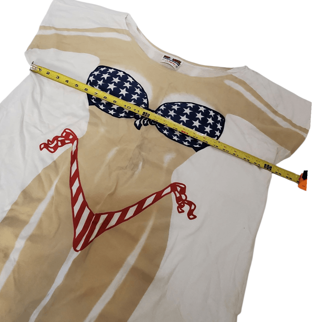 Vintage 90s American Bikini Caricature T-Shirt Size XL / US 12-14 / IT 48-50 - 5 Thumbnail